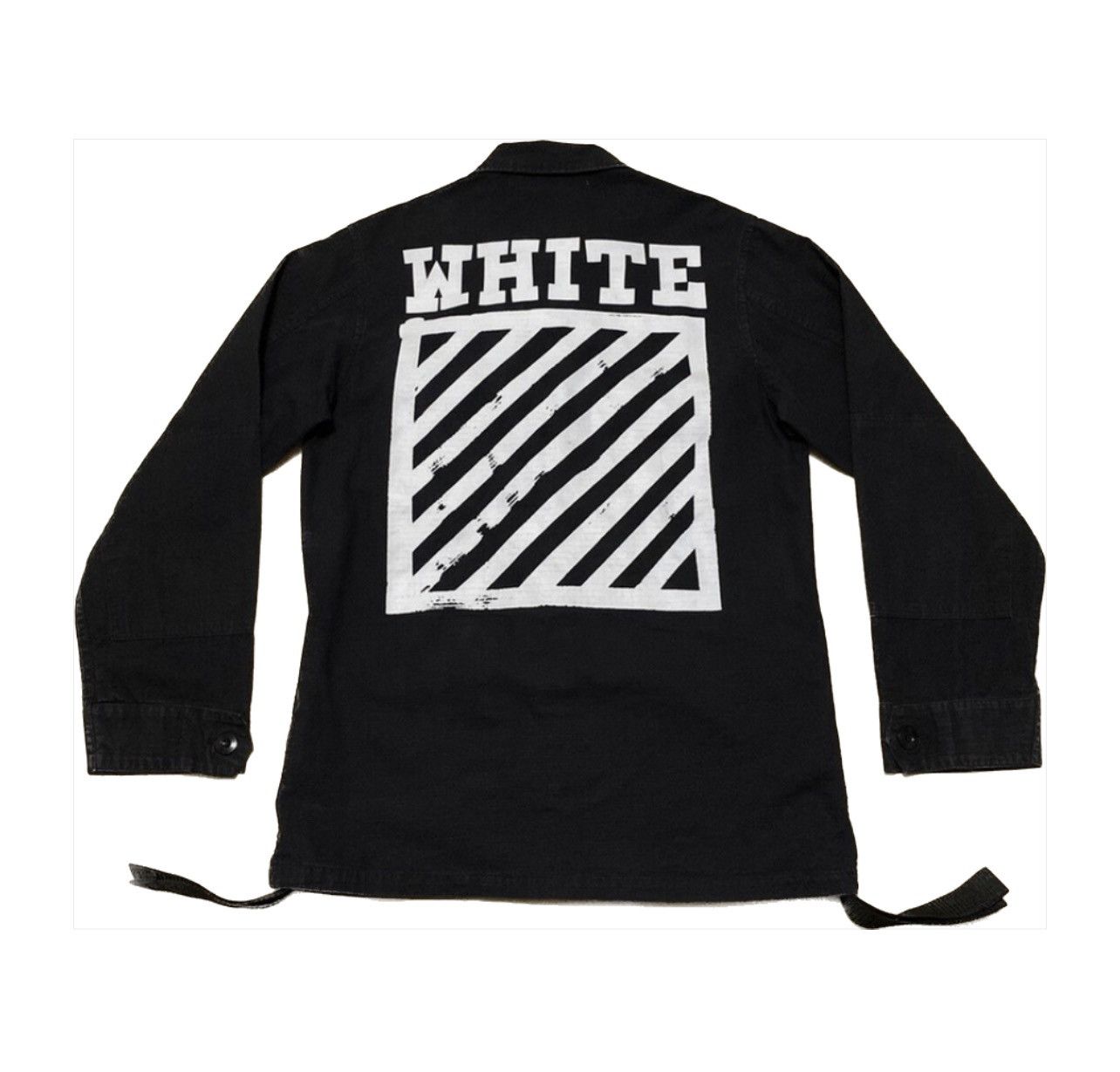 Off-White Off-white diagonal brushed field jacket, black Size US S / EU 44-46 / 1 - 1 Thumbnail