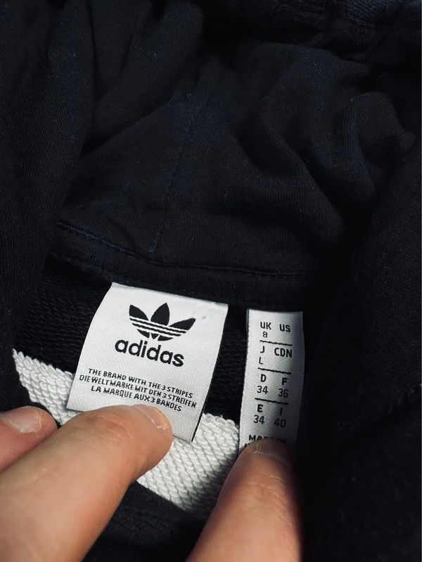 Adidas Adidas hoodie black white logo S 36 Size S / US 4 / IT 40 - 4 Thumbnail