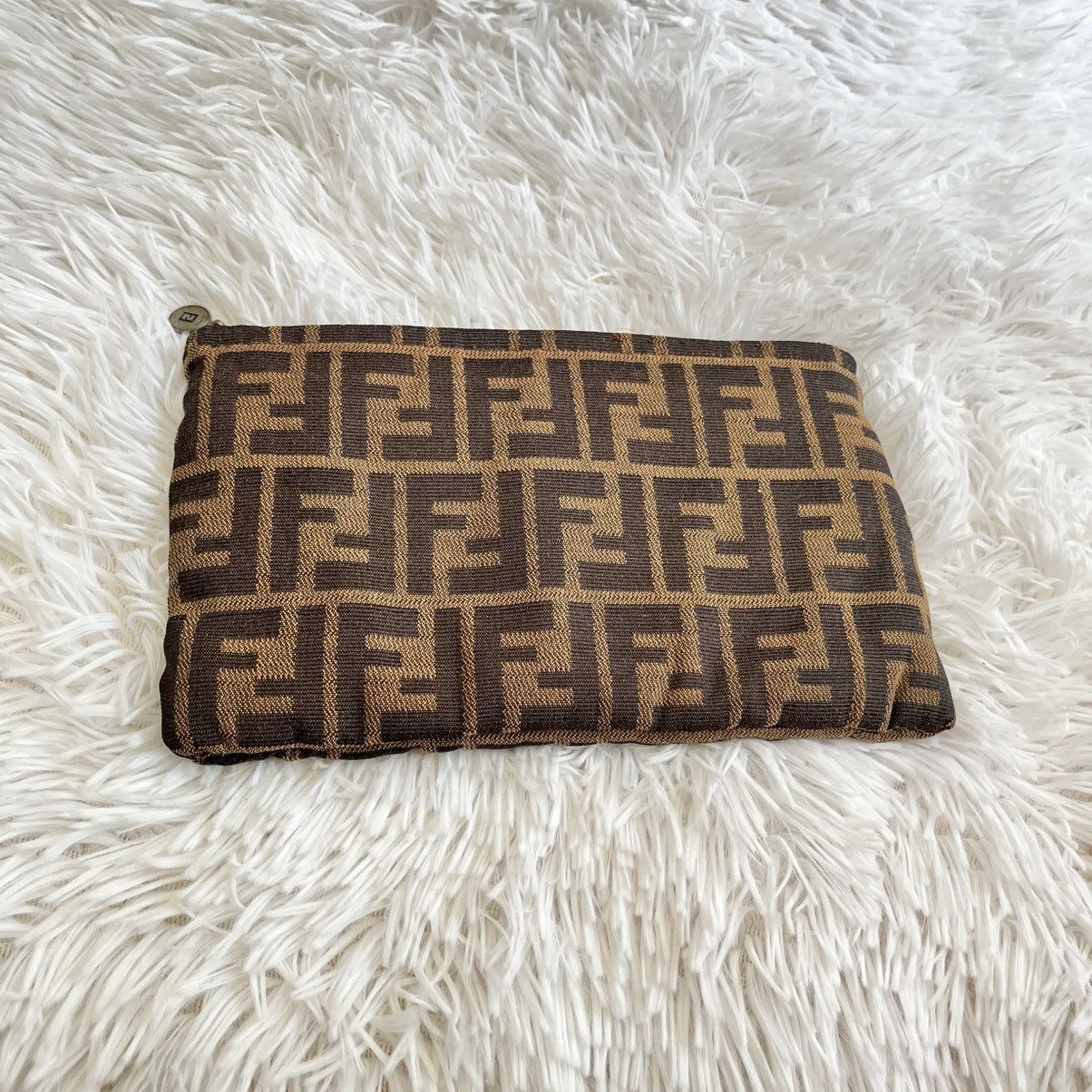 Fendi Fendi Zucca canvas clutch bag FF monogram Size ONE SIZE - 2 Thumbnail