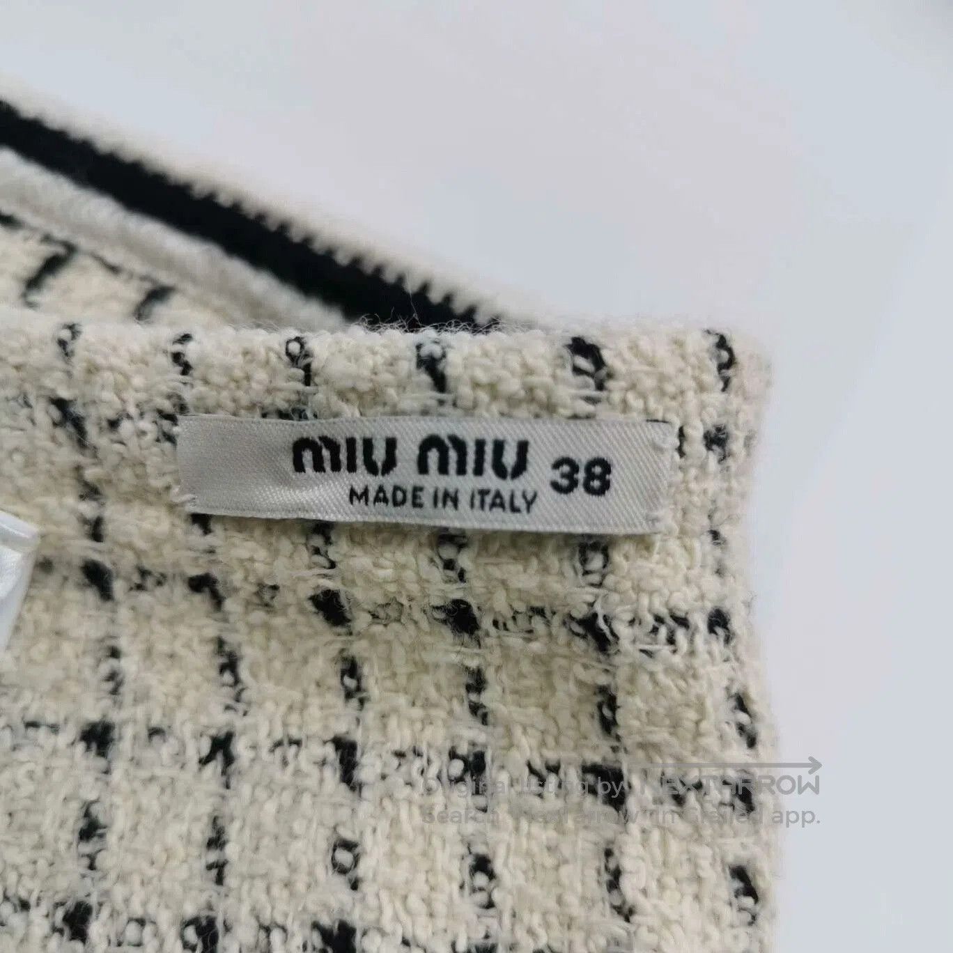 Miu Miu Miu Miu Colorblock Wool Blend Skirt. Size 37" - 5 Thumbnail