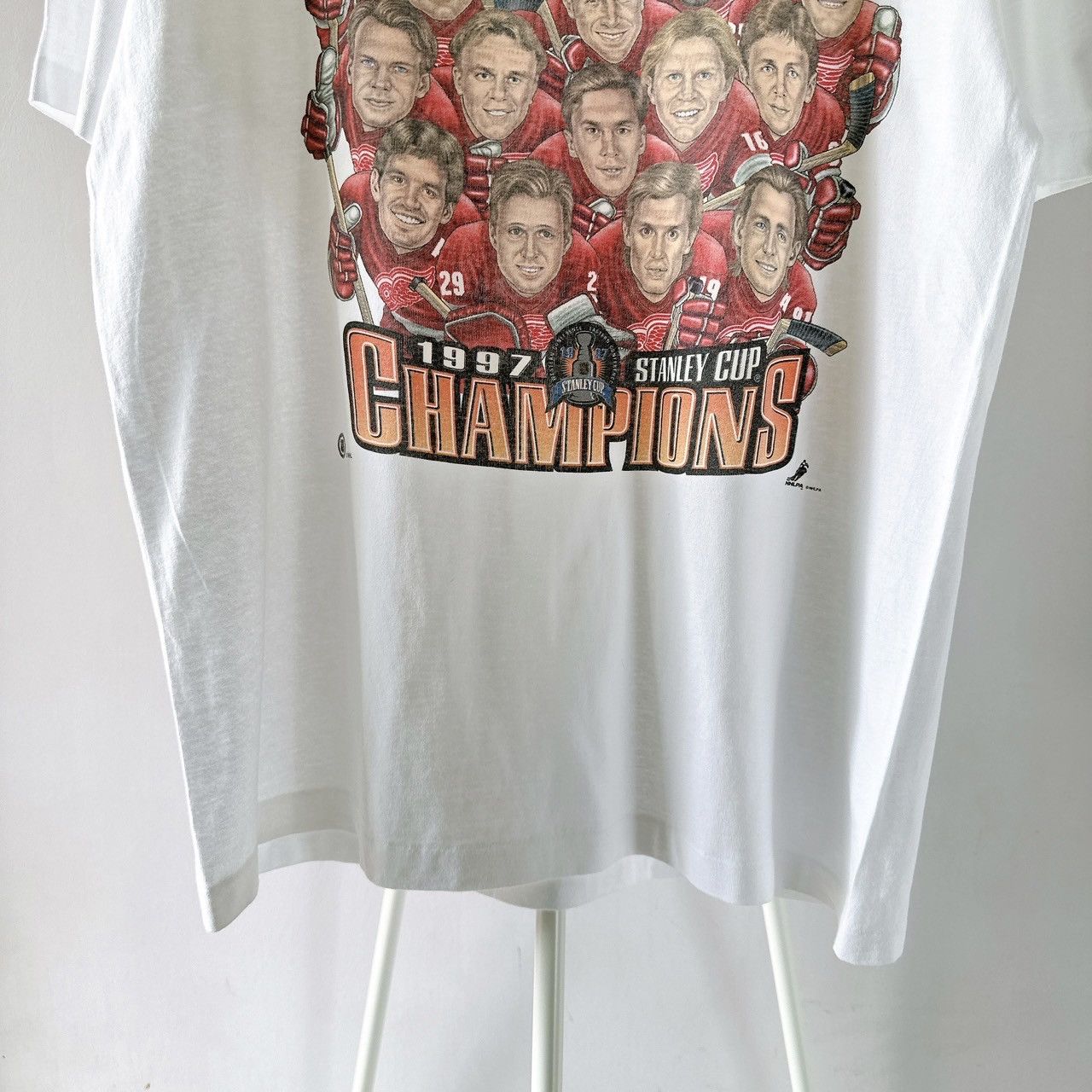 Pro Player × Vintage 90s Detroit Red Wings caricatures NHL t-shirt/ L Size US L / EU 52-54 / 3 - 4 Thumbnail
