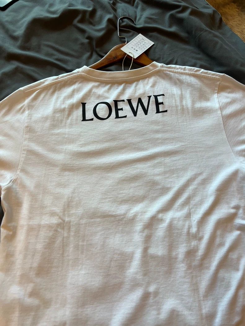 Loewe LOEWE Pasta printed cotton knit round neck short sleeve T- Size US XL / EU 56 / 4 - 3 Thumbnail