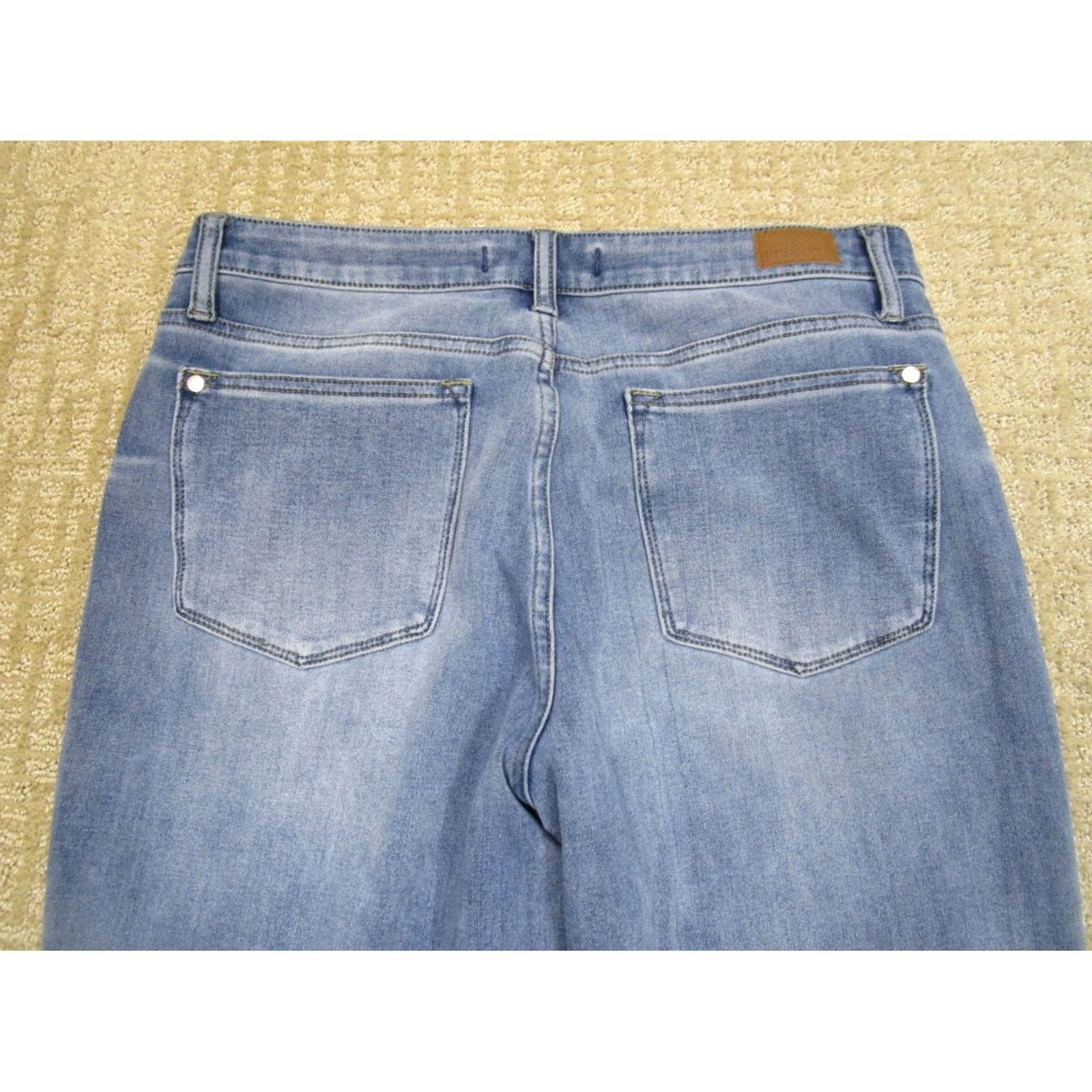 Vintage Judy Blue Jeans Women 31 Light Blue Boyfriend High Rise Stretch Denim Pants 5-Pocket Relaxed Fit Modern Size 24" / US 00 / IT 34 - 4 Thumbnail