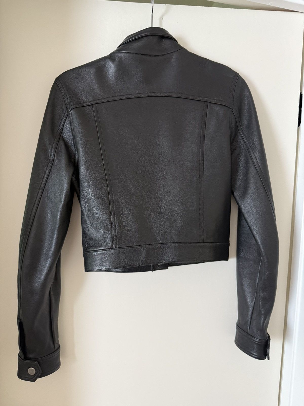 Alexander Wang Alexander Wang Cropped Leather Jacket Size S / US 4 / IT 40 - 6 Thumbnail