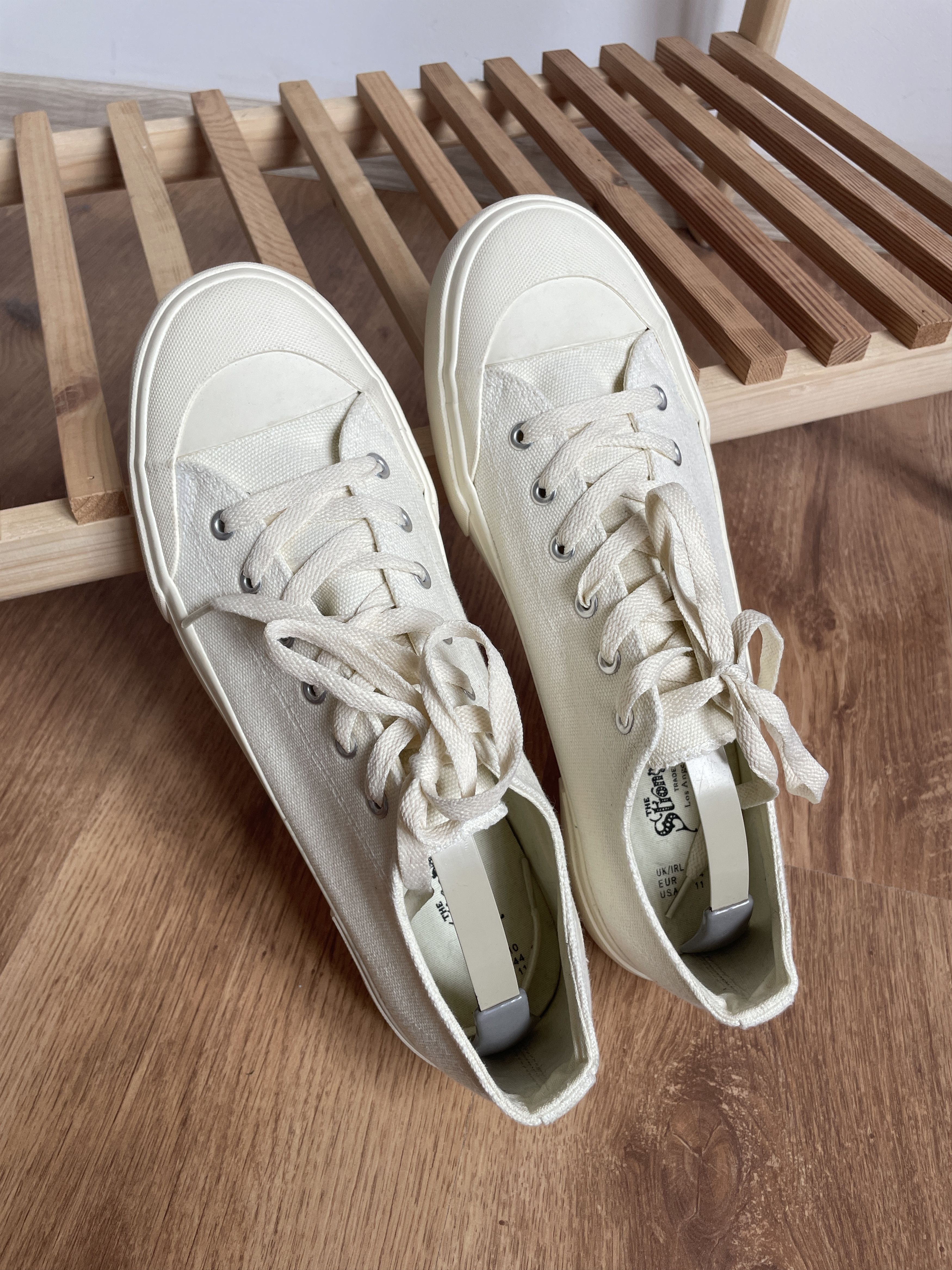 The Stronghold The Stronghold SS 22 White Canvas Trainers Size US 11 / EU 44 - 1 Thumbnail