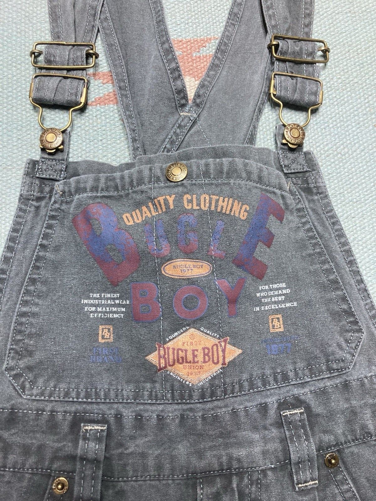 Vintage y2k bugle boy short alls overalls carpenter girl m 25” waist Size 25" / US 0 / IT 36 - 3 Thumbnail