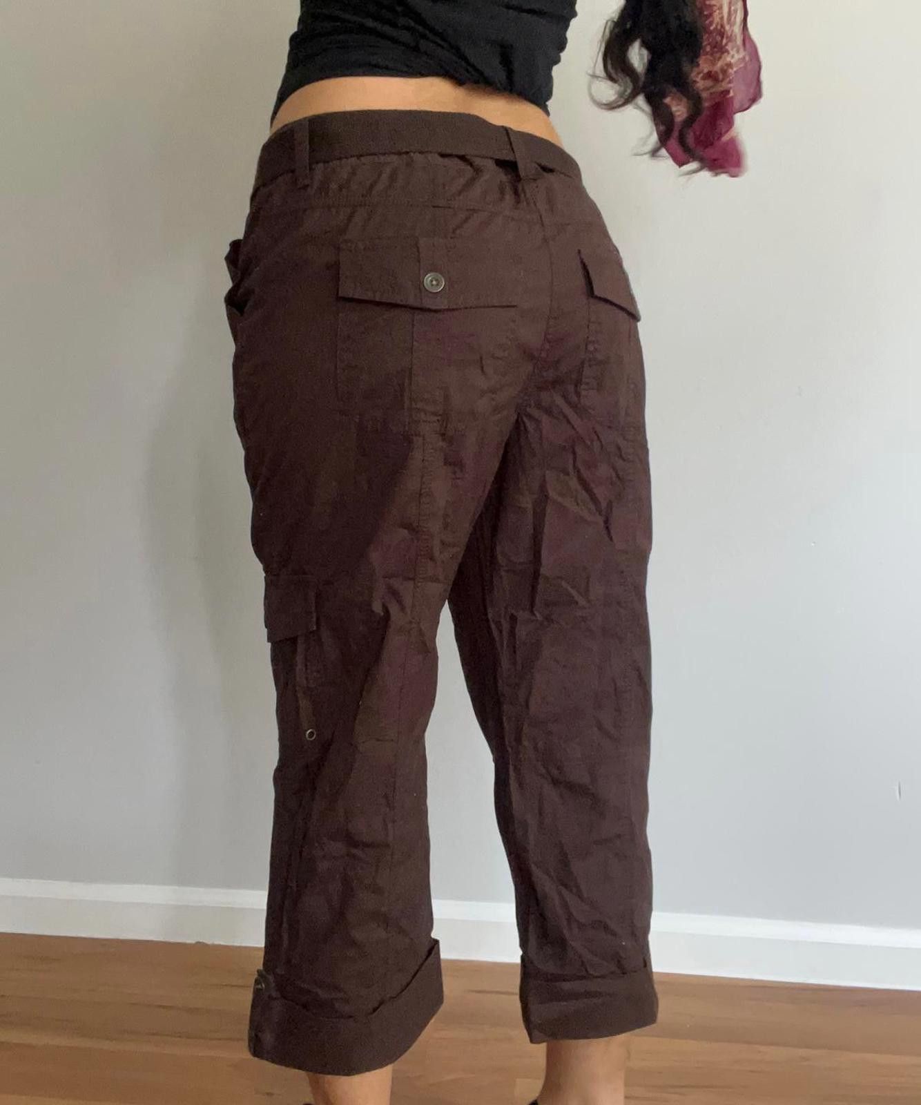 Apt. 9 Women’s brown cargo pants Size 32" / US 10 / IT 46 - 2 Thumbnail