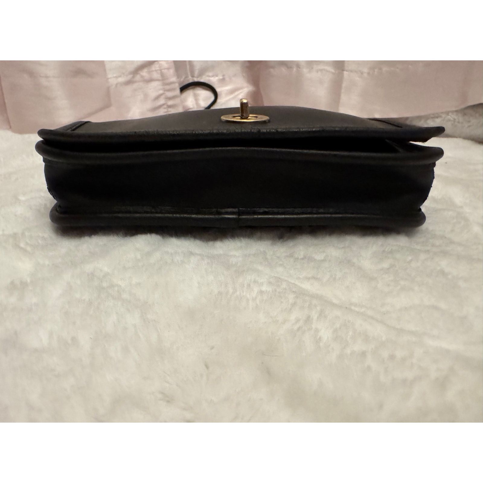 Coach Beautiful Rich Black Vintage 1990s Coach 2065 Dinky Purse Size ONE SIZE - 6 Thumbnail