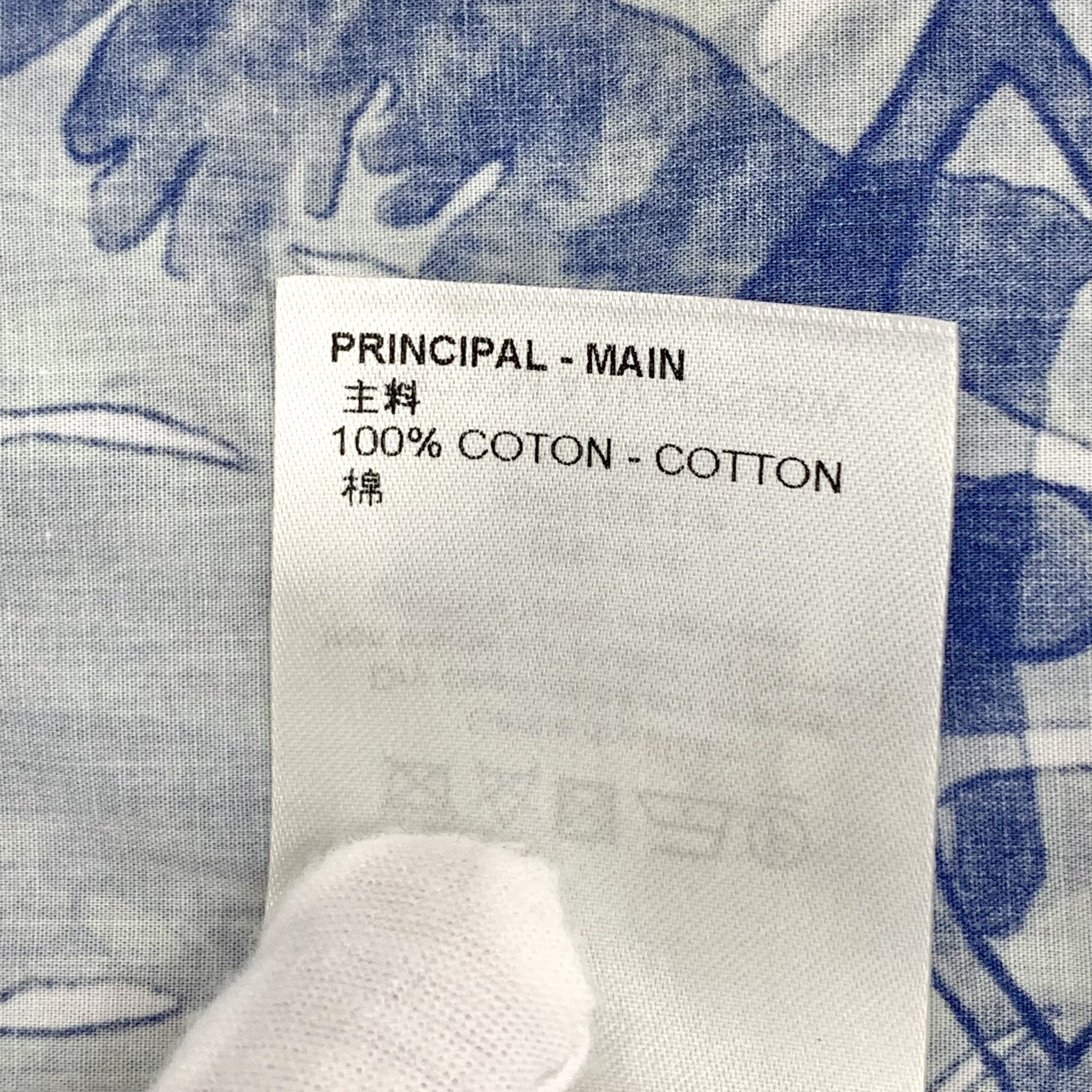 Louis Vuitton Louis Vuitton Monogram Floral Shirt Blue (L) Size US L / EU 52-54 / 3 - 8 Thumbnail
