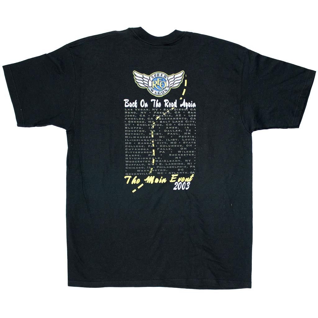 Designer Vintage REO Speedwagon Tour Tee - Back On The Road Again - L Size US L / EU 52-54 / 3 - 2 Thumbnail