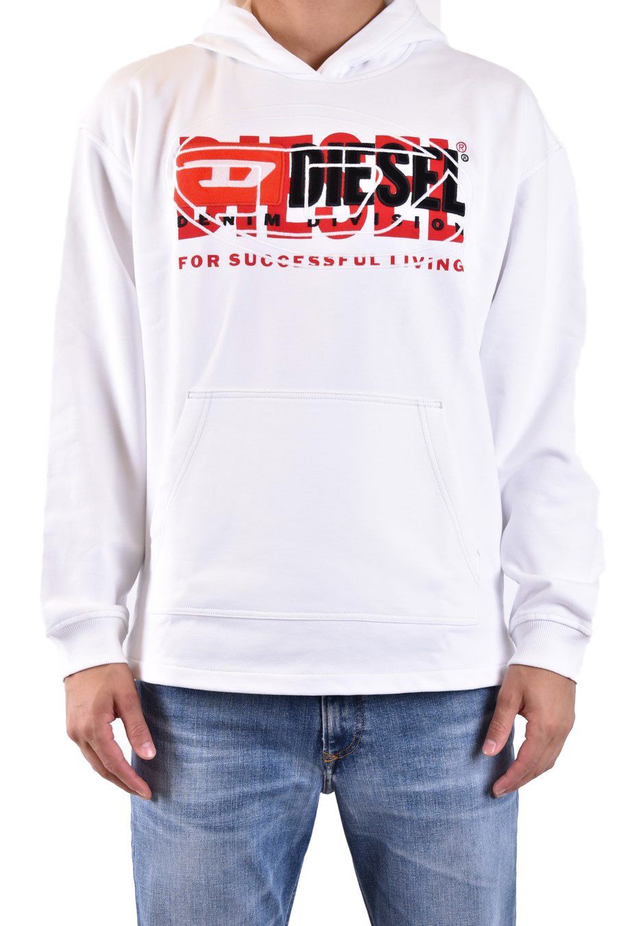 Diesel hoodie in cotton with loose fit and iconic logo Size US XXL / EU 58 / 5 - 5 Thumbnail