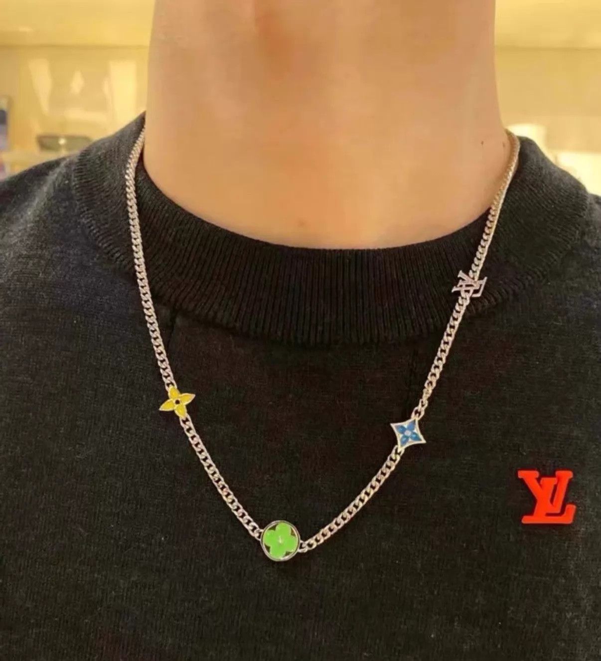 Louis Vuitton LV Floral Necklace New Size ONE SIZE - 6 Thumbnail