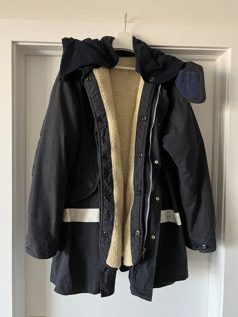 Helmut Lang AW 1997 PAINT STRIPE MILITARY MODS PARKA WITH LINER Size US XL / EU 56 / 4 - 1 Thumbnail