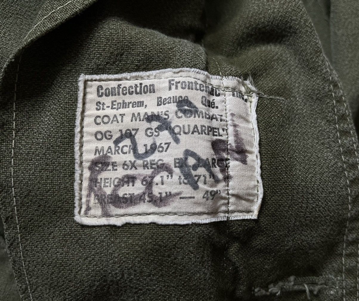 Vintage Vintage 1967 US Army OG-107 Combat Jacket, Quarpel Treated Size US XL / EU 56 / 4 - 10 Thumbnail