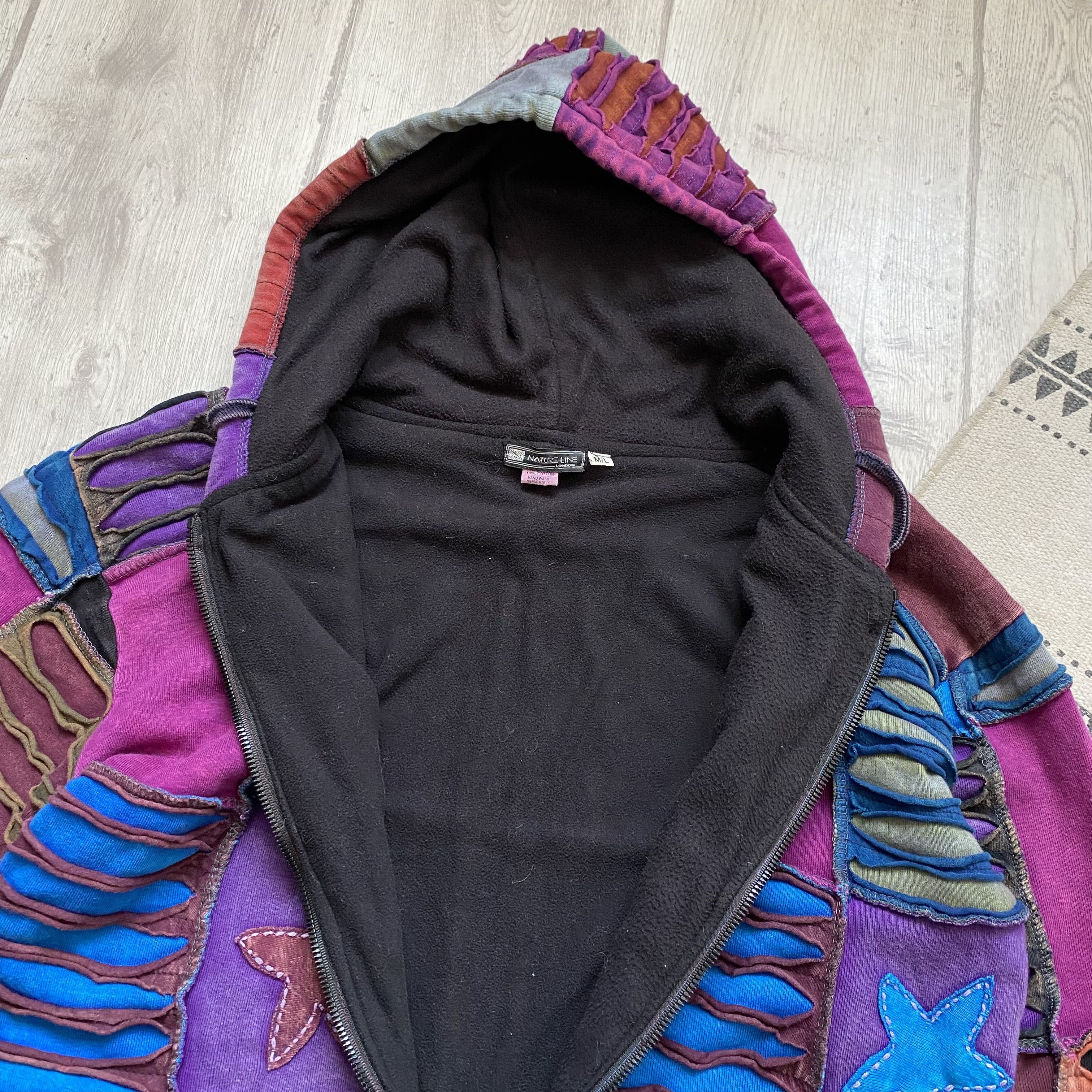 Japanese Brand Avant-Garde Patchwork Zip Hoodie Nepal Japan Style Y2k Size M / US 6-8 / IT 42-44 - 7 Thumbnail