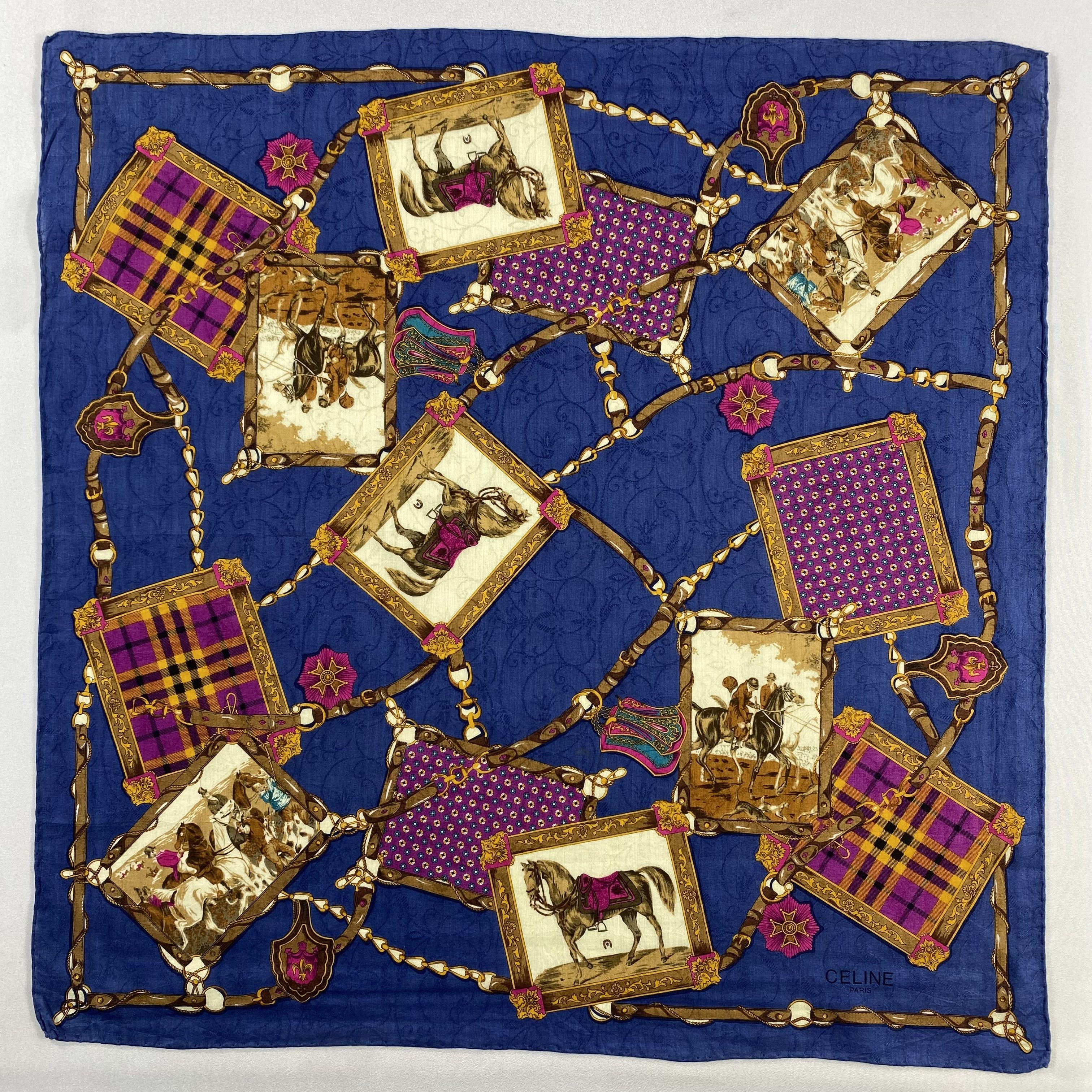 Celine × Vintage Celine Handkerchief / Neckerchief / Bandana-P1036 Size ONE SIZE - 1 Thumbnail