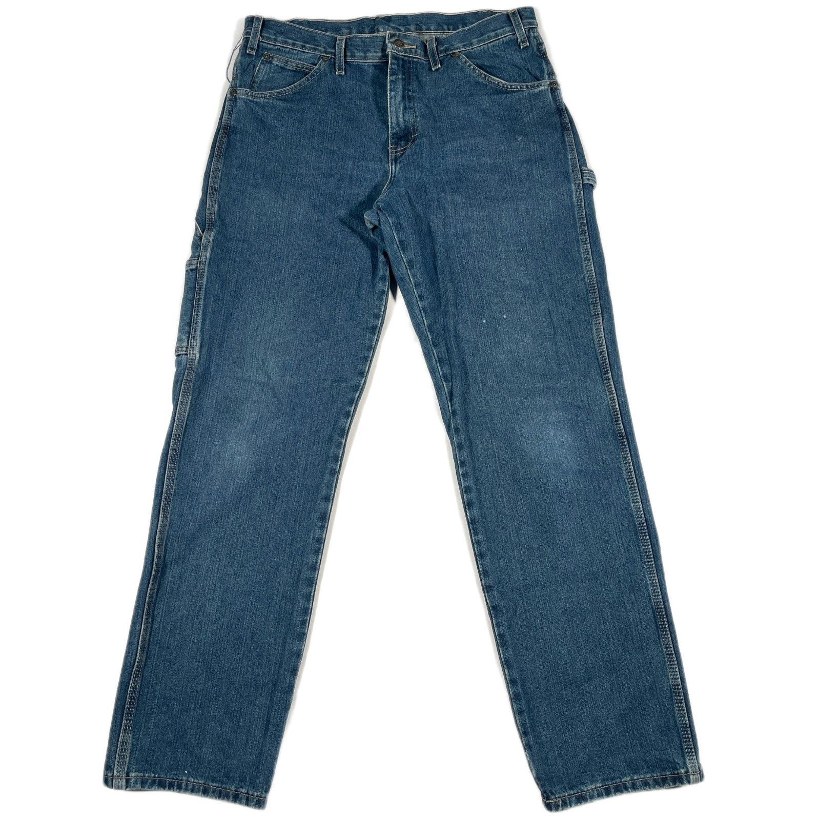 Dickies Dickies Carpenter Work Wear Blue Denim Jeans Size 32/32 B40 Size US 32 / EU 48 - 1 Thumbnail