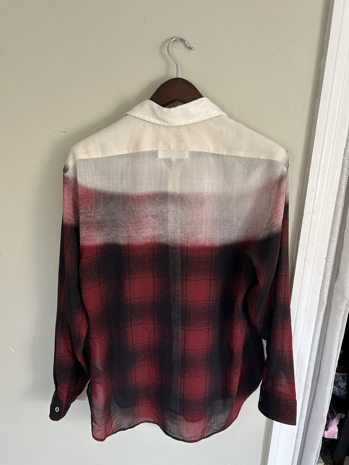 Maison Margiela Maison Margiela Pendleton Ombre Gradient Flannel Shirt Size US M / EU 48-50 / 2 - 2 Thumbnail