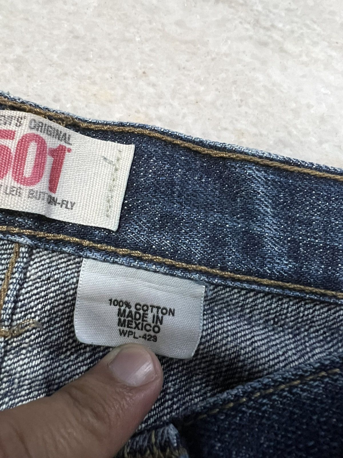 Levi's × Levi's Vintage Clothing 💥Rare 90’s style Levis 501 Kurt Corbain Distress Washed Jean Size US 31 - 13 Thumbnail