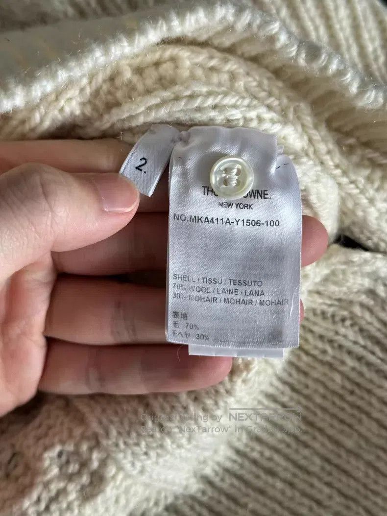 Thom Browne Thom Browne White Sweater Size US M / EU 48-50 / 2 - 4 Thumbnail