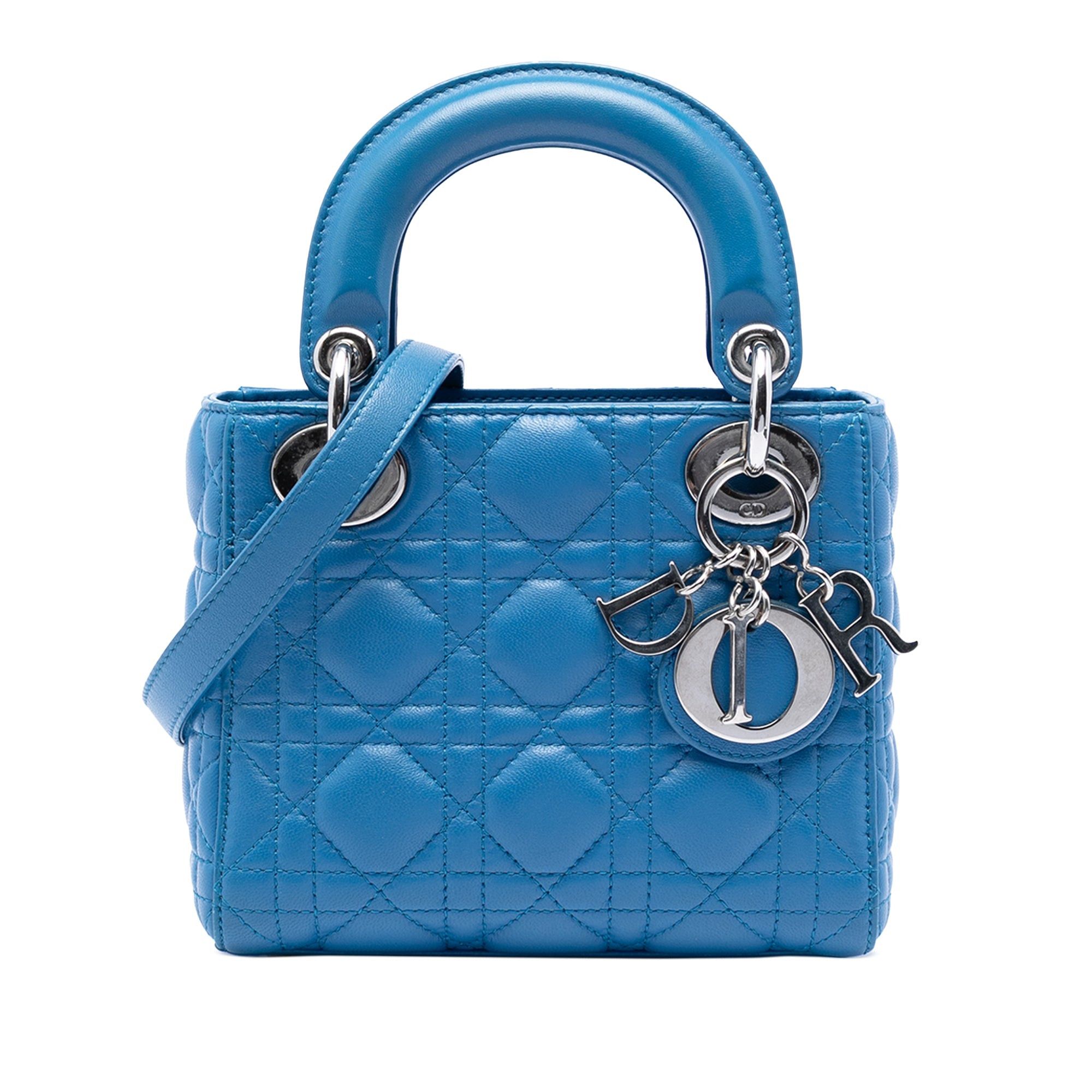 Dior Mini Lambskin Cannage Lady Dior Size ONE SIZE - 1 Thumbnail