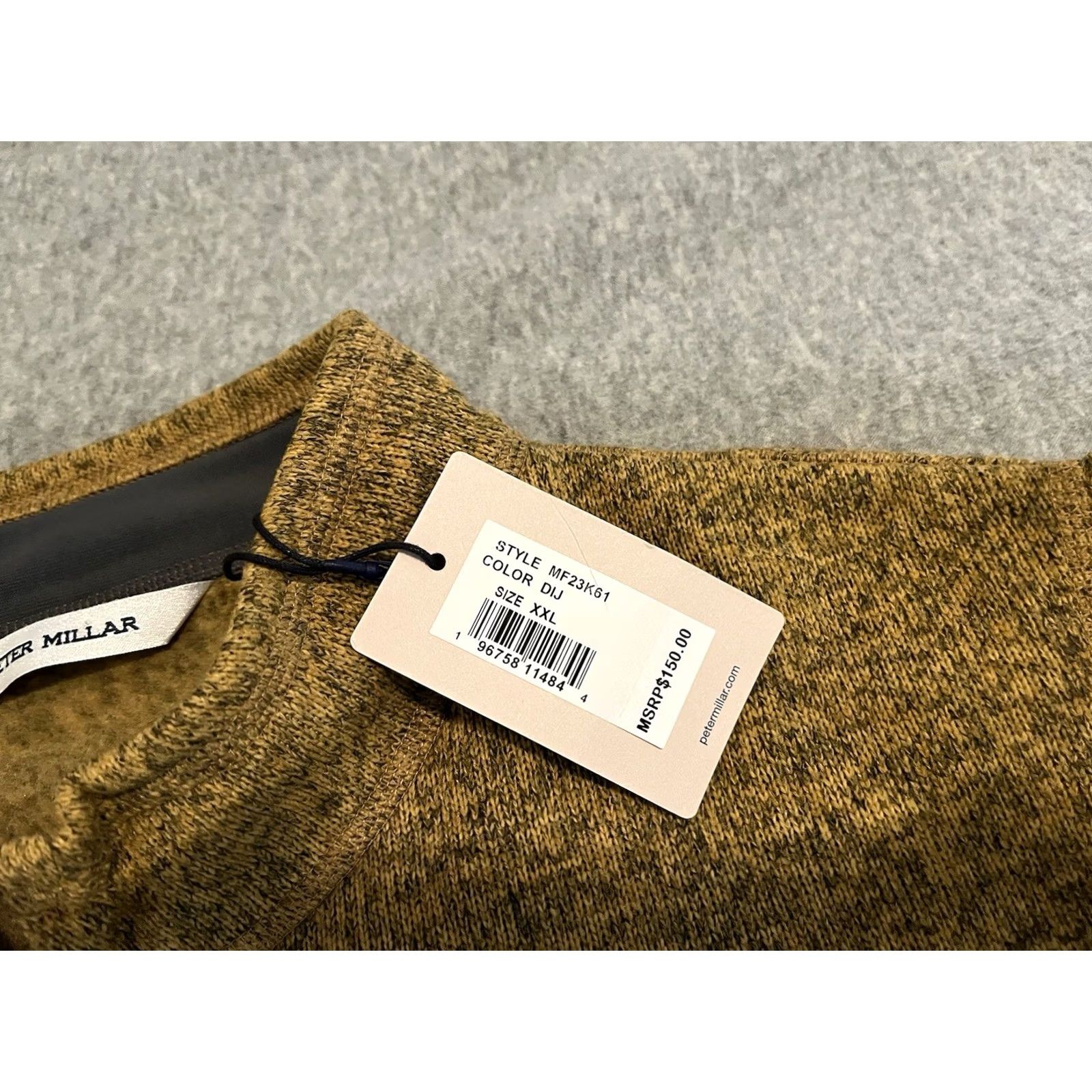 Peter Millar Peter Millar Crown Full Zip Sweater Jacket Vest Mens 2XL Yellow NWT Wool? Size US XXL / EU 58 / 5 - 3 Thumbnail