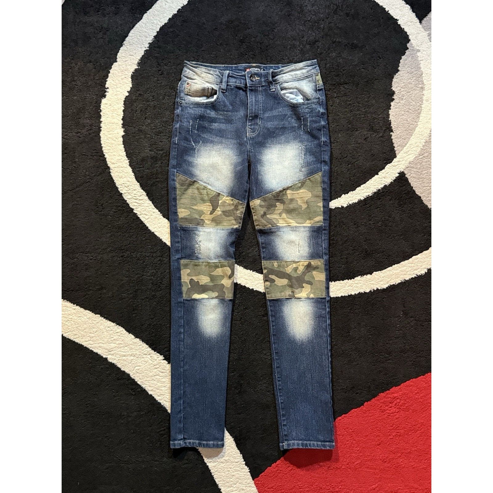Southpole Southpole Jeans Camo Patch Distressed 32x32 Streetwear Denim Size US 32 / EU 48 - 1 Thumbnail