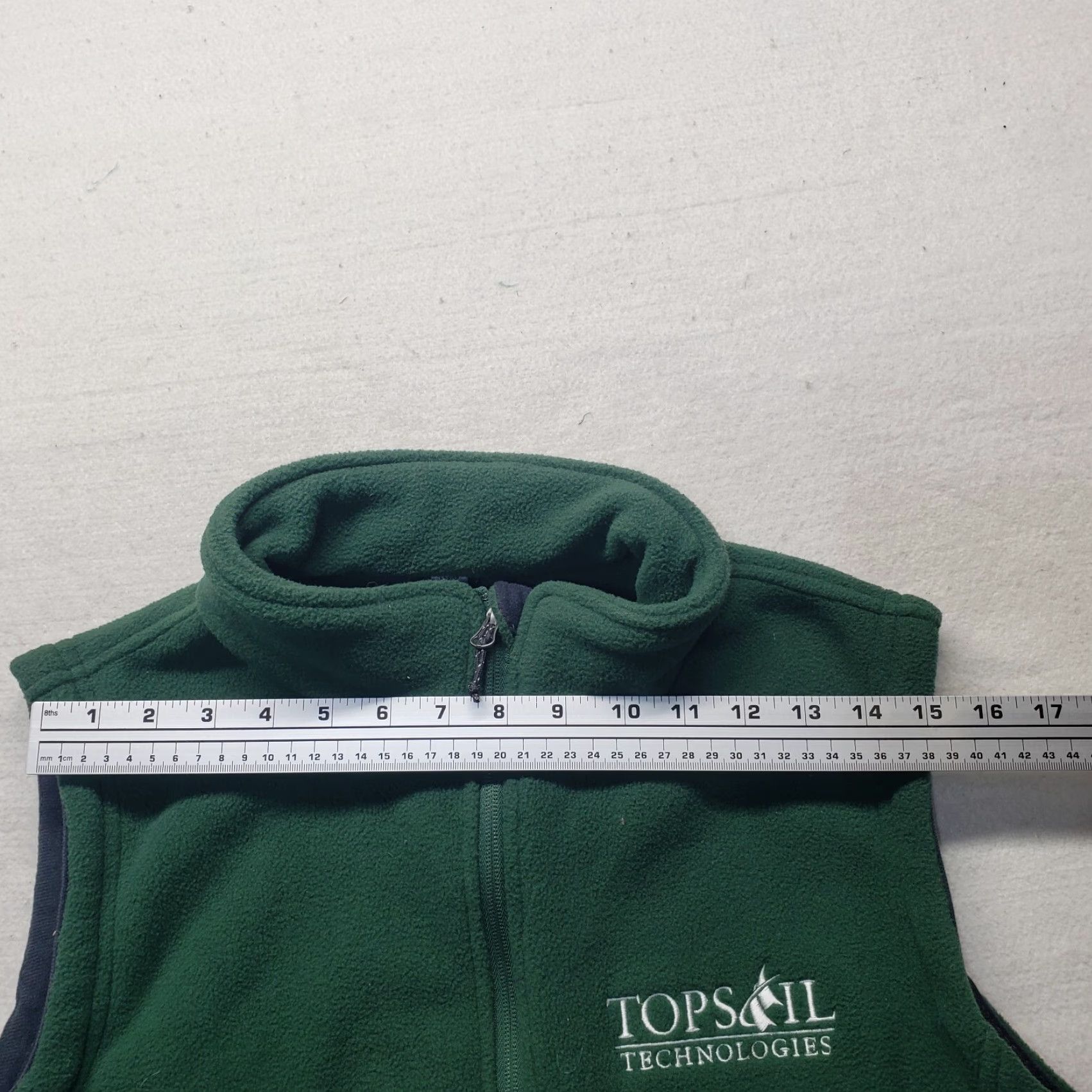 Vintage Topsail Technologies Green Sleeveless Sweater Vest Full Zip Adult Women's XL Size XL / US 12-14 / IT 48-50 - 6 Thumbnail