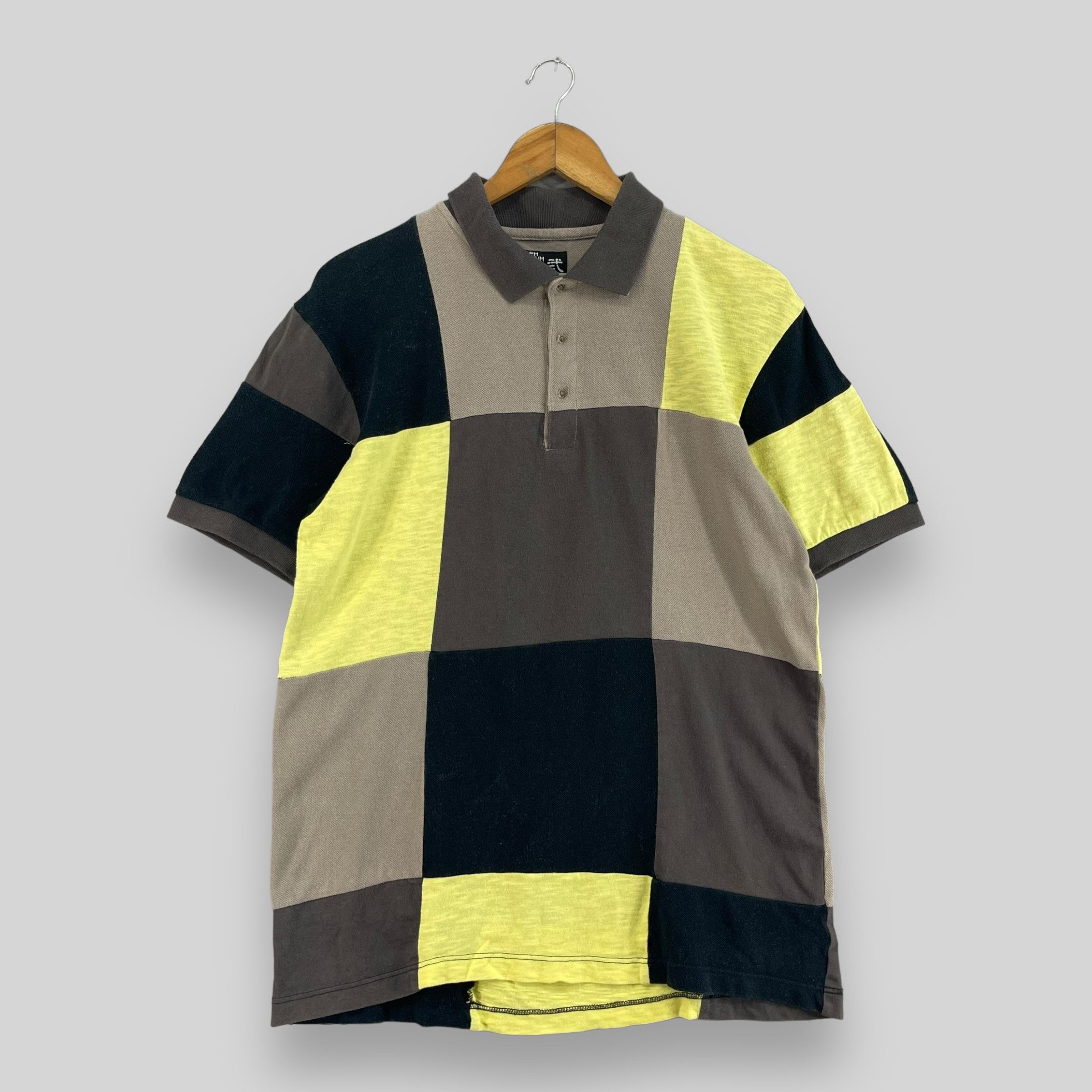 Japanese Brand × PPFM PPFM Checkered Patchwork Multicolor Reconstruct Polos Size US S / EU 44-46 / 1 - 1 Thumbnail