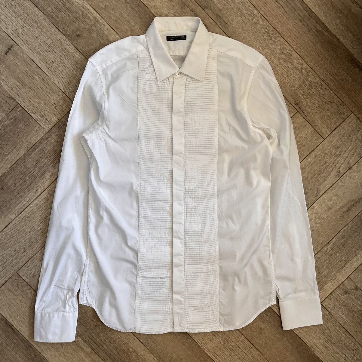 Burberry Prorsum Burberry Prorsum Archive FW01 Menchetti Era Pleated Shirt Size US M / EU 48-50 / 2 - 1 Thumbnail