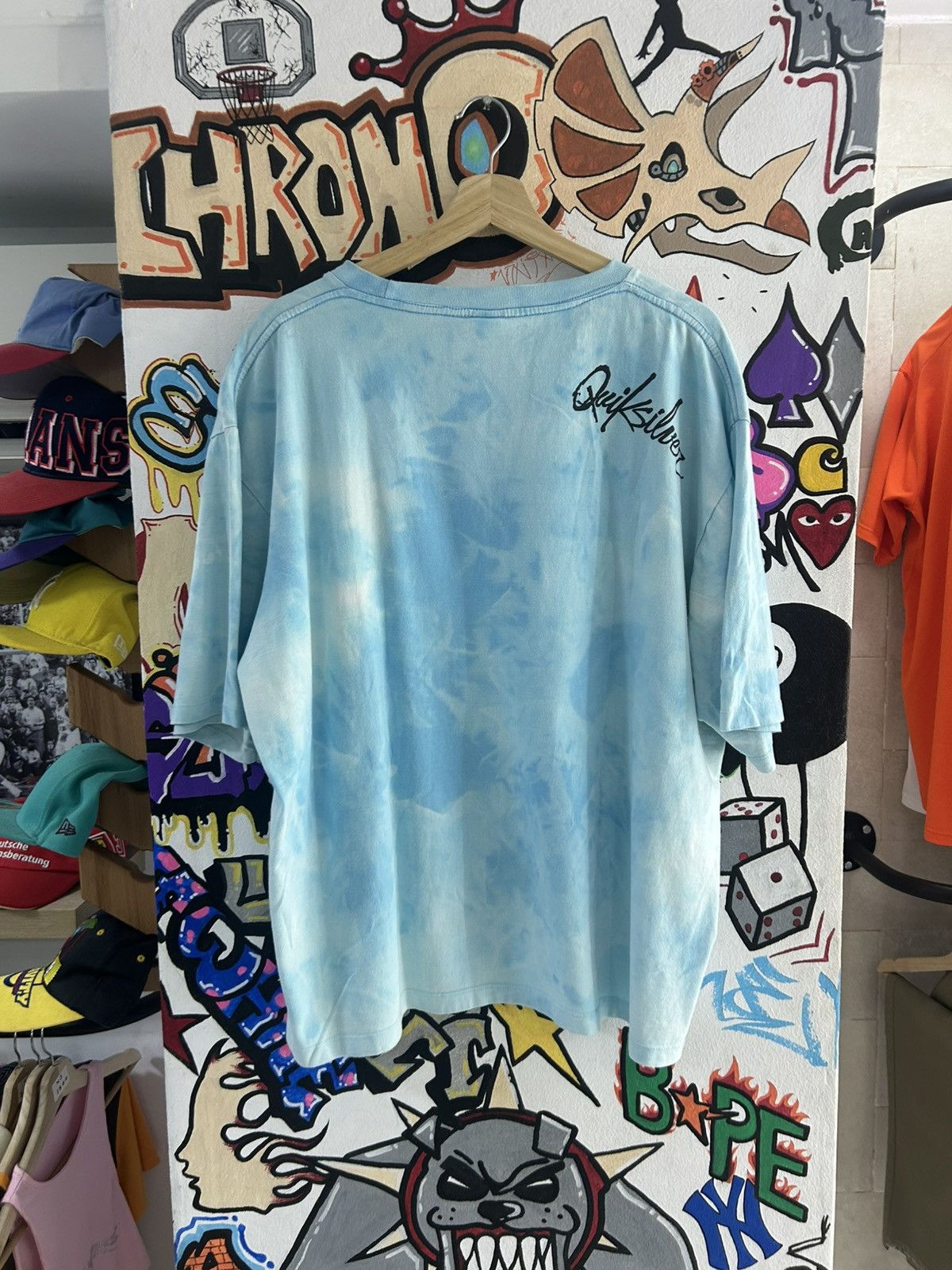 Quiksilver × Vintage 90s Quick Silver Tie Dye Tee Size US XXL / EU 58 / 5 - 2 Thumbnail