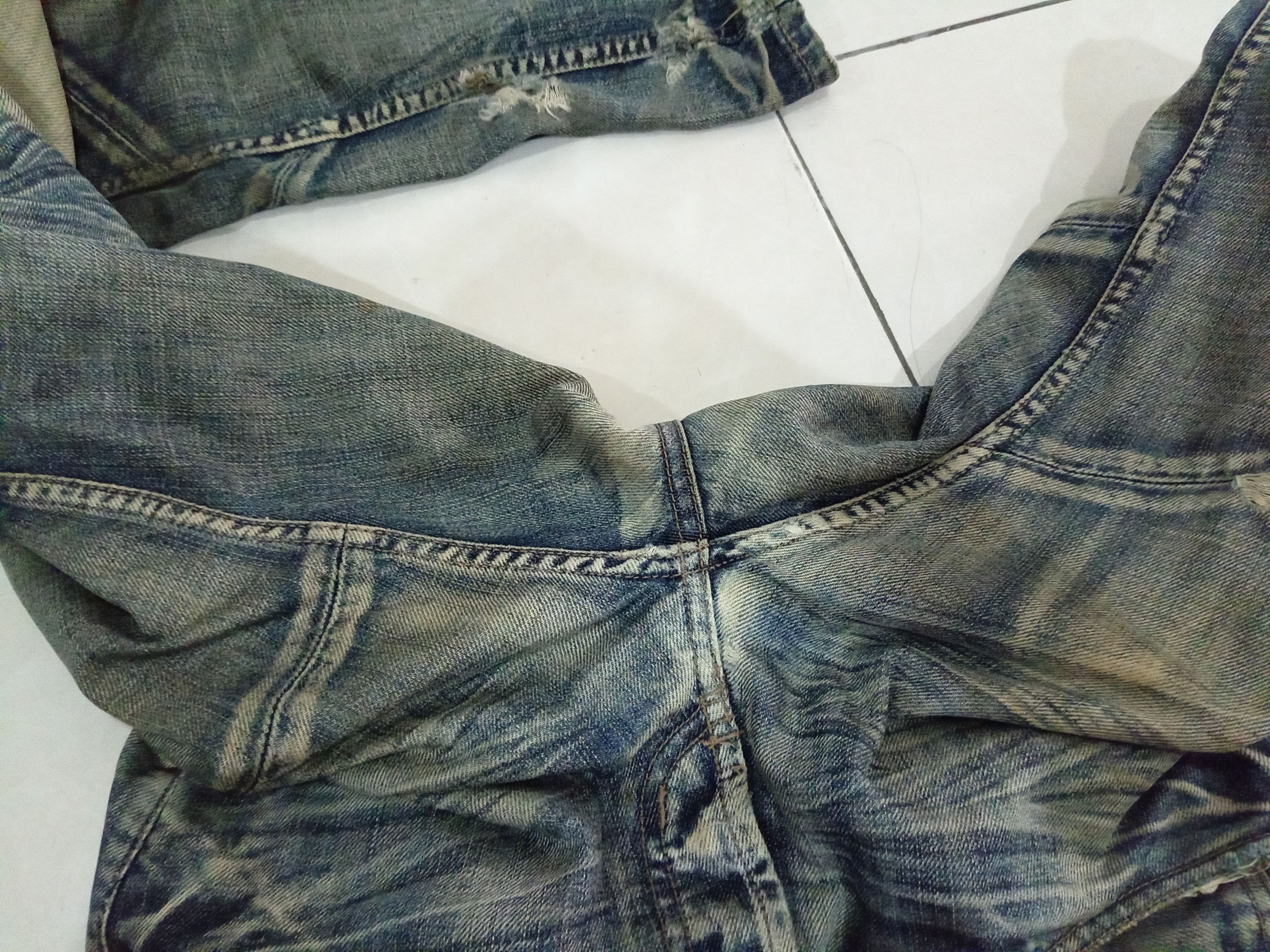 Japanese Brand EDGE RUPERT Distressed denim jeans Size US 30 / EU 46 - 10 Thumbnail