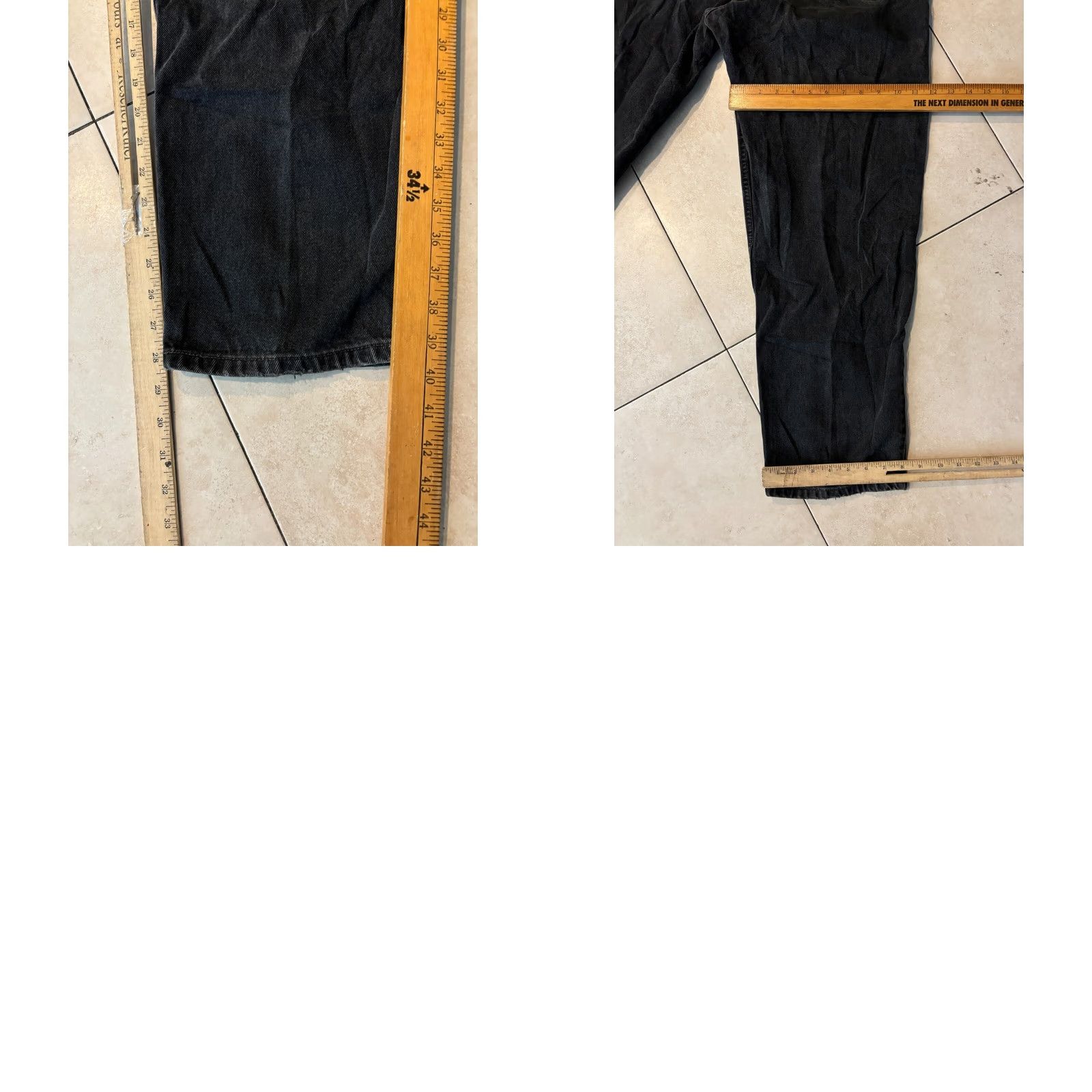 Levi's VINTAGE Levis 550 Jeans Mens Size 36 Black 1999 Denim Relaxed Red Tab 3401 Mens Jeans Black 90s USA Cowboy Leather? Size US 36 / EU 52 - 8 Thumbnail