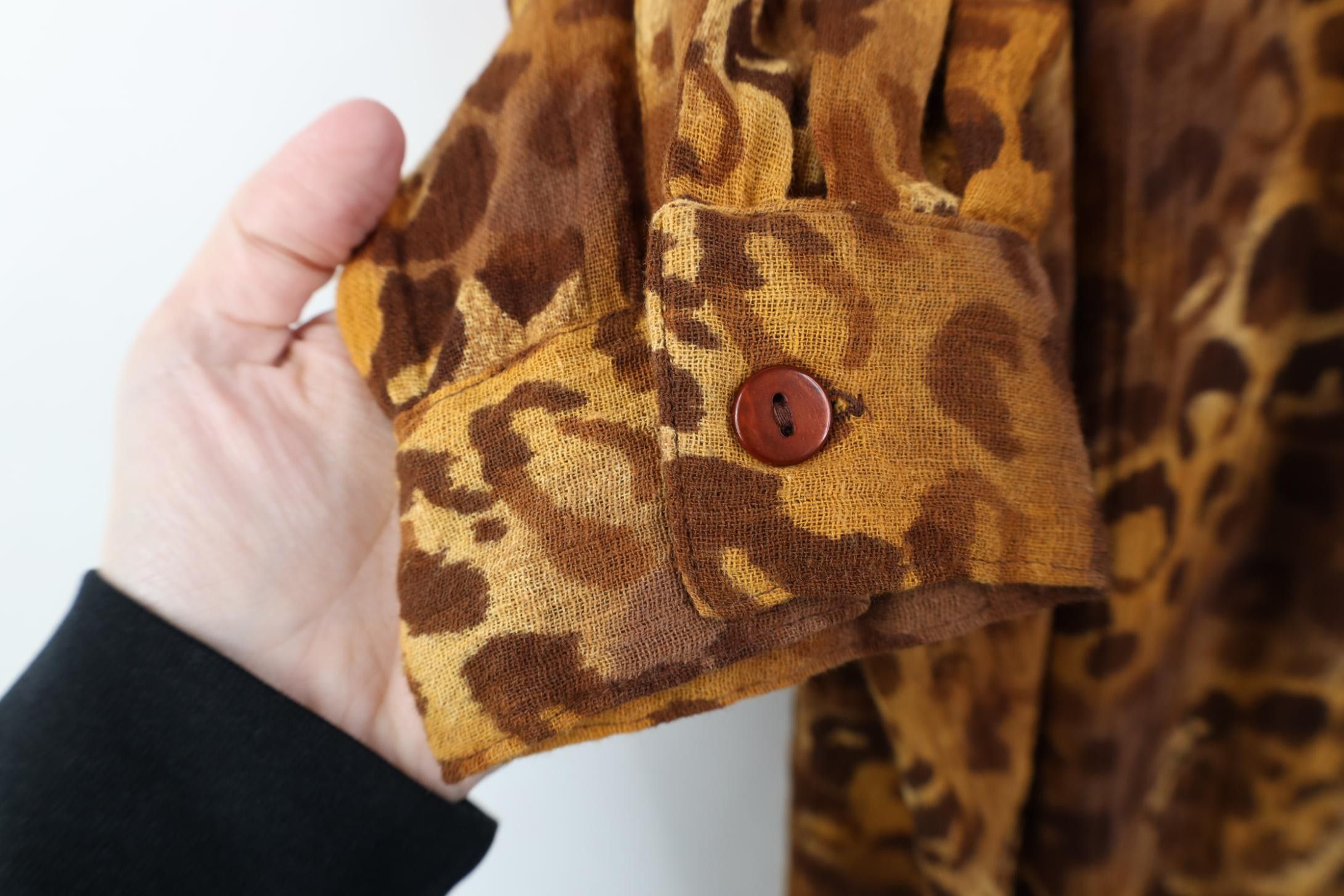 Vintage Vintage 90s Babydoll Cotton Leopard Cheetah Button Shirt Size XL / US 12-14 / IT 48-50 - 8 Thumbnail