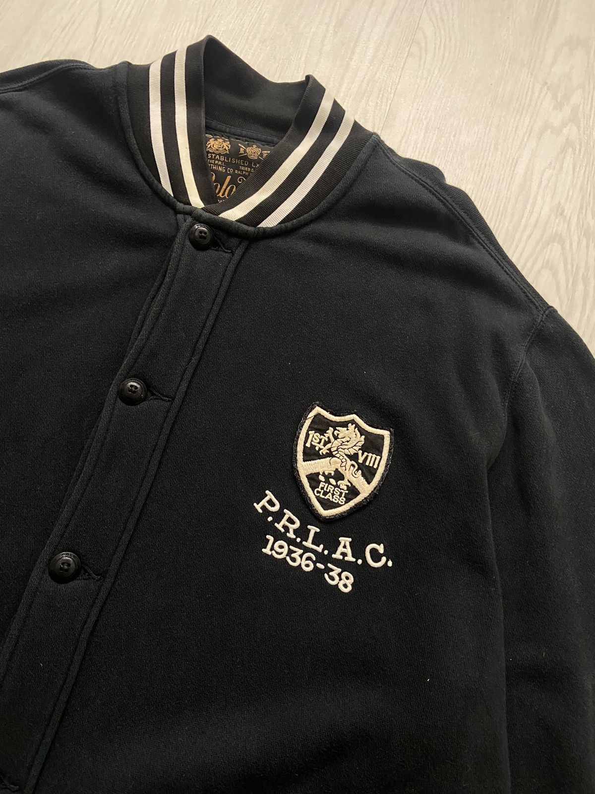 Polo Ralph Lauren Polo Ralph Lauren Cotton Blend Varsity Jacket Size US XL / EU 56 / 4 - 2 Thumbnail
