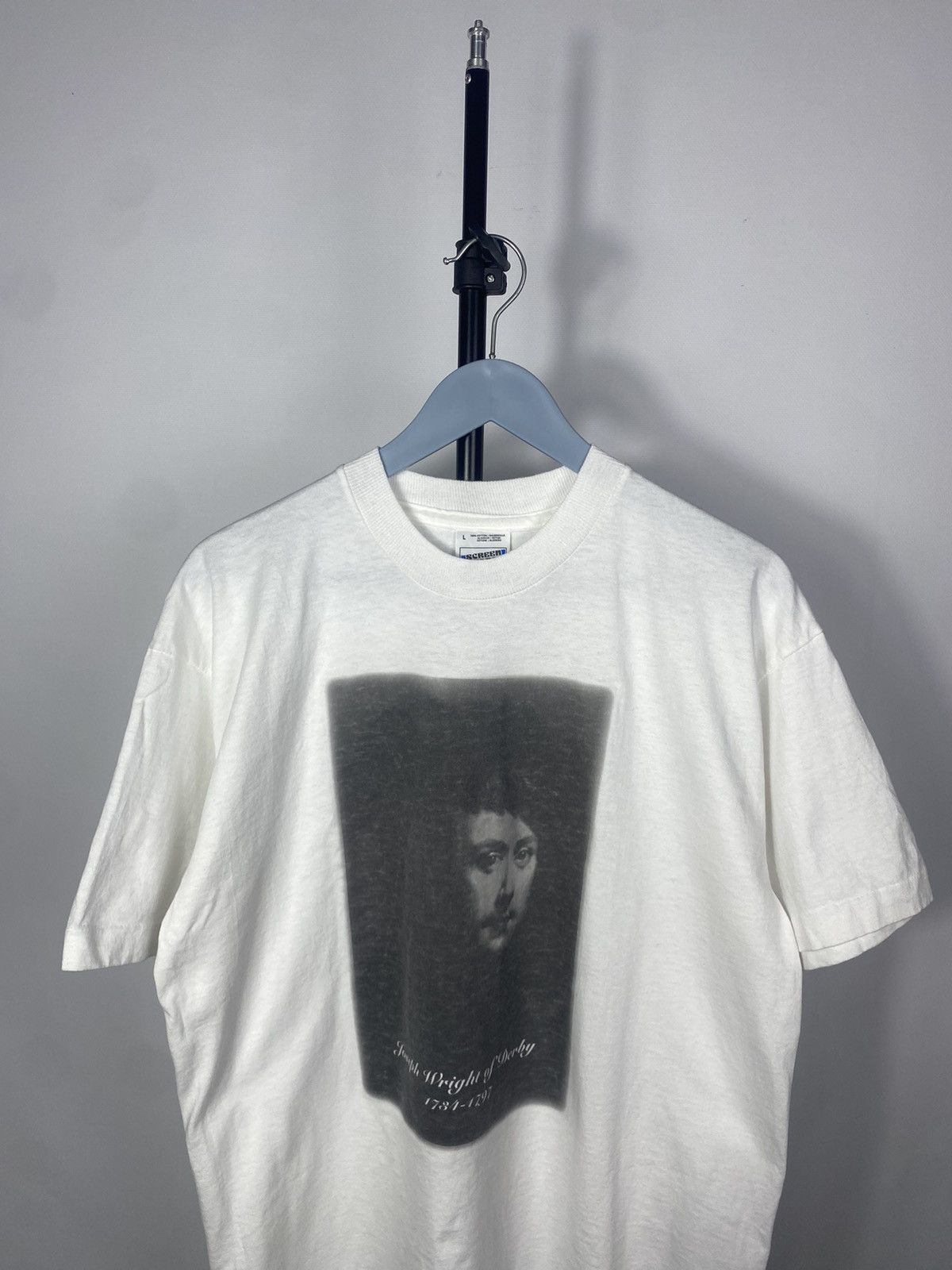 Vintage Vintage 90s Archive ART Joseph Wright of Derby T shirt Size US L / EU 52-54 / 3 - 2 Thumbnail