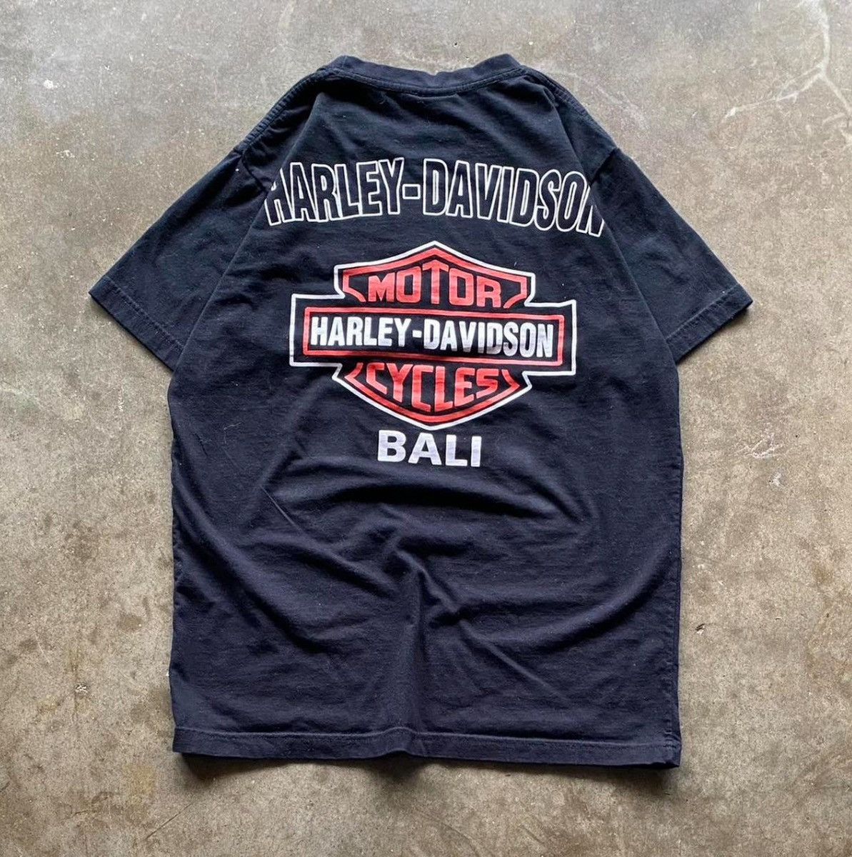 Harley Davidson Vintage 90's Double Sided Harley Davidson Black T-Shirt Size US M / EU 48-50 / 2 - 3 Thumbnail