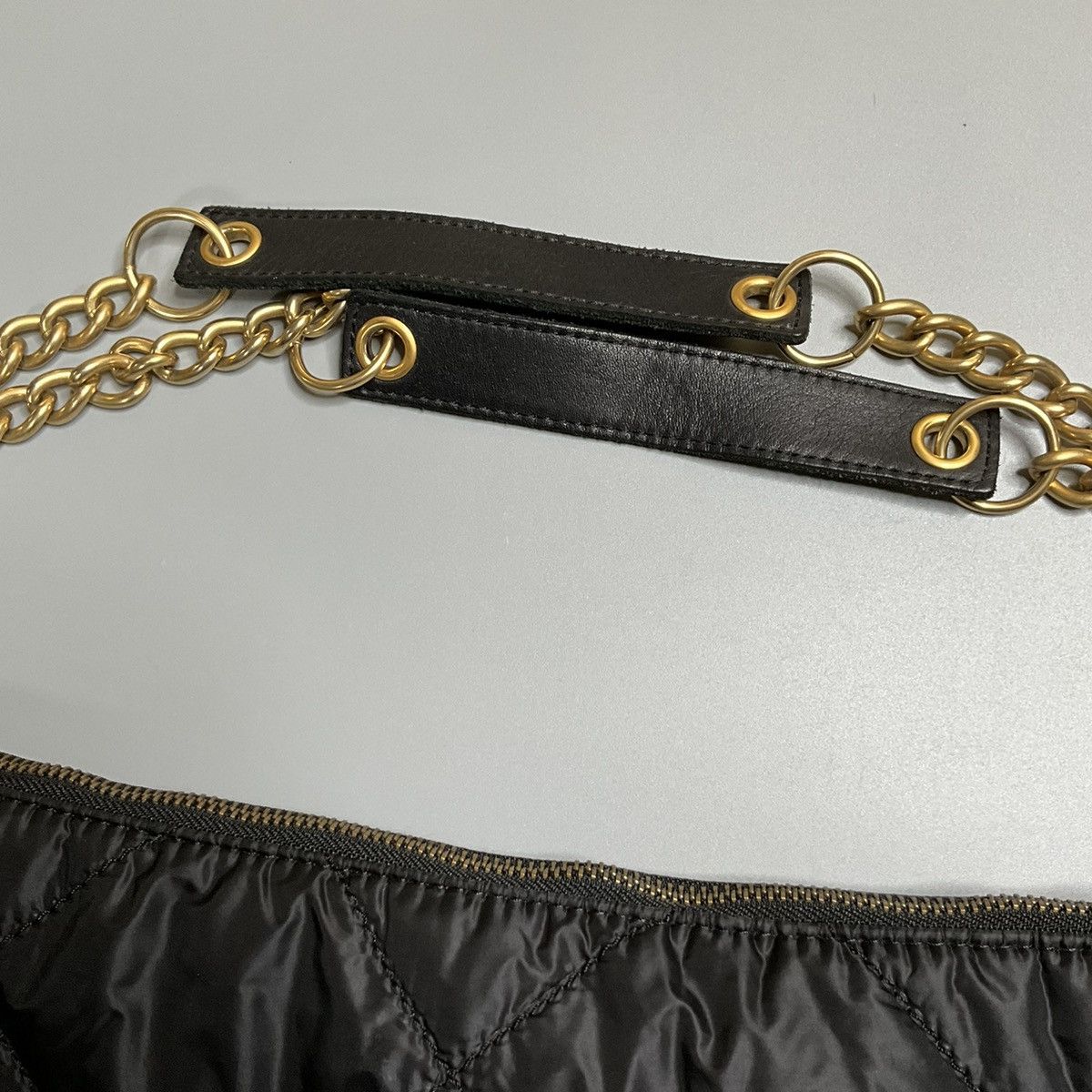 Comme des Garcons Junya Watanabe Quilted Nylon With Leather Trimmings Chainbag Size ONE SIZE - 3 Thumbnail
