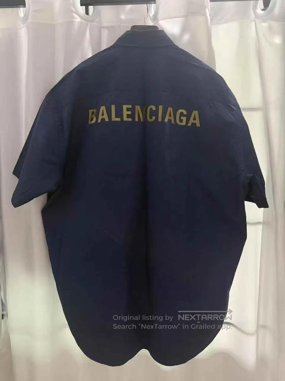 Balenciaga Balenciaga Blue Front and Back Phantom Logo Printed Short Size XS / US 0-2 / IT 36-38 - 1 Thumbnail