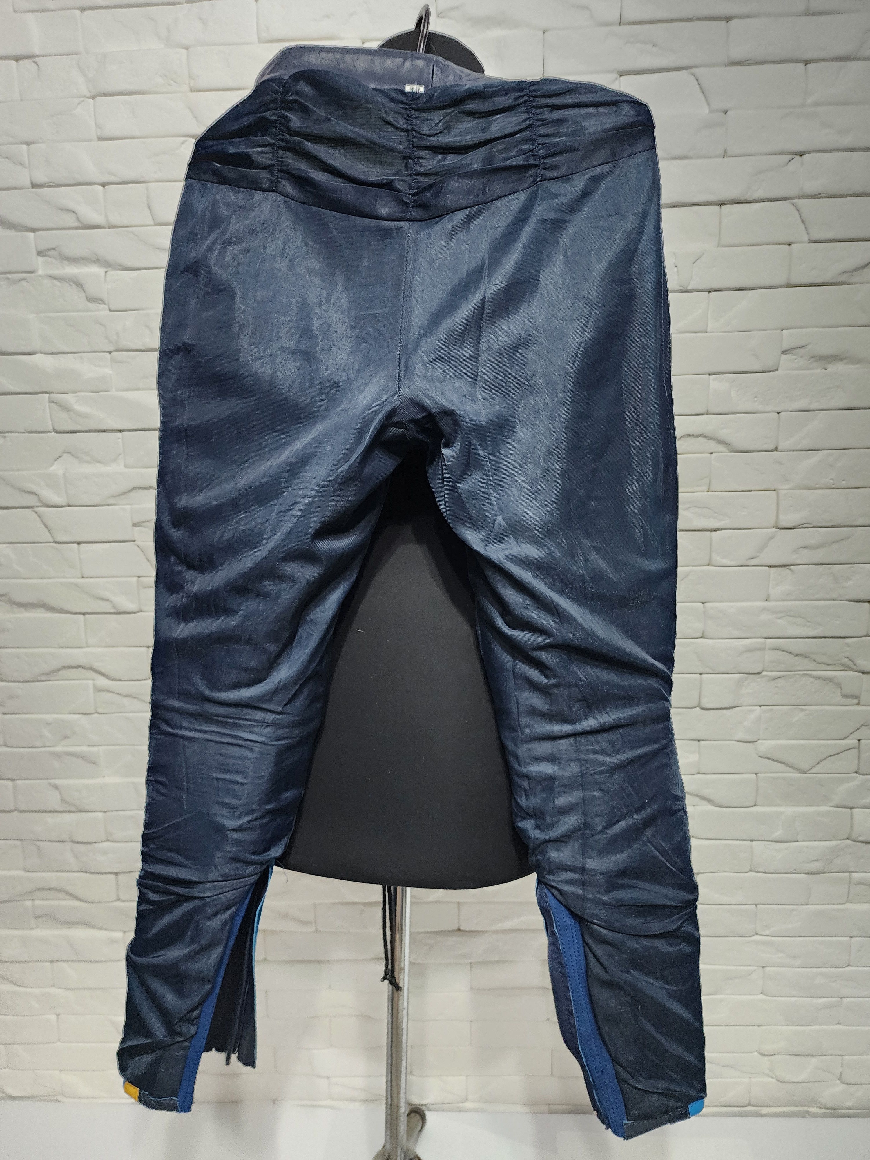 Genuine Leather Black leather biker pants for women. Size 27" / US 4 / IT 40 - 10 Thumbnail