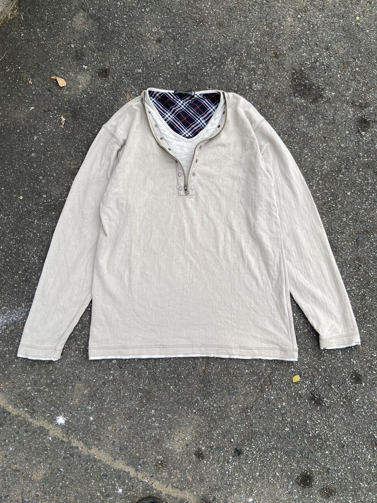 Japanese Brand DOUBLE LAYER JAPANESE LONG SLEEVE Size US XL / EU 56 / 4 - 1 Thumbnail