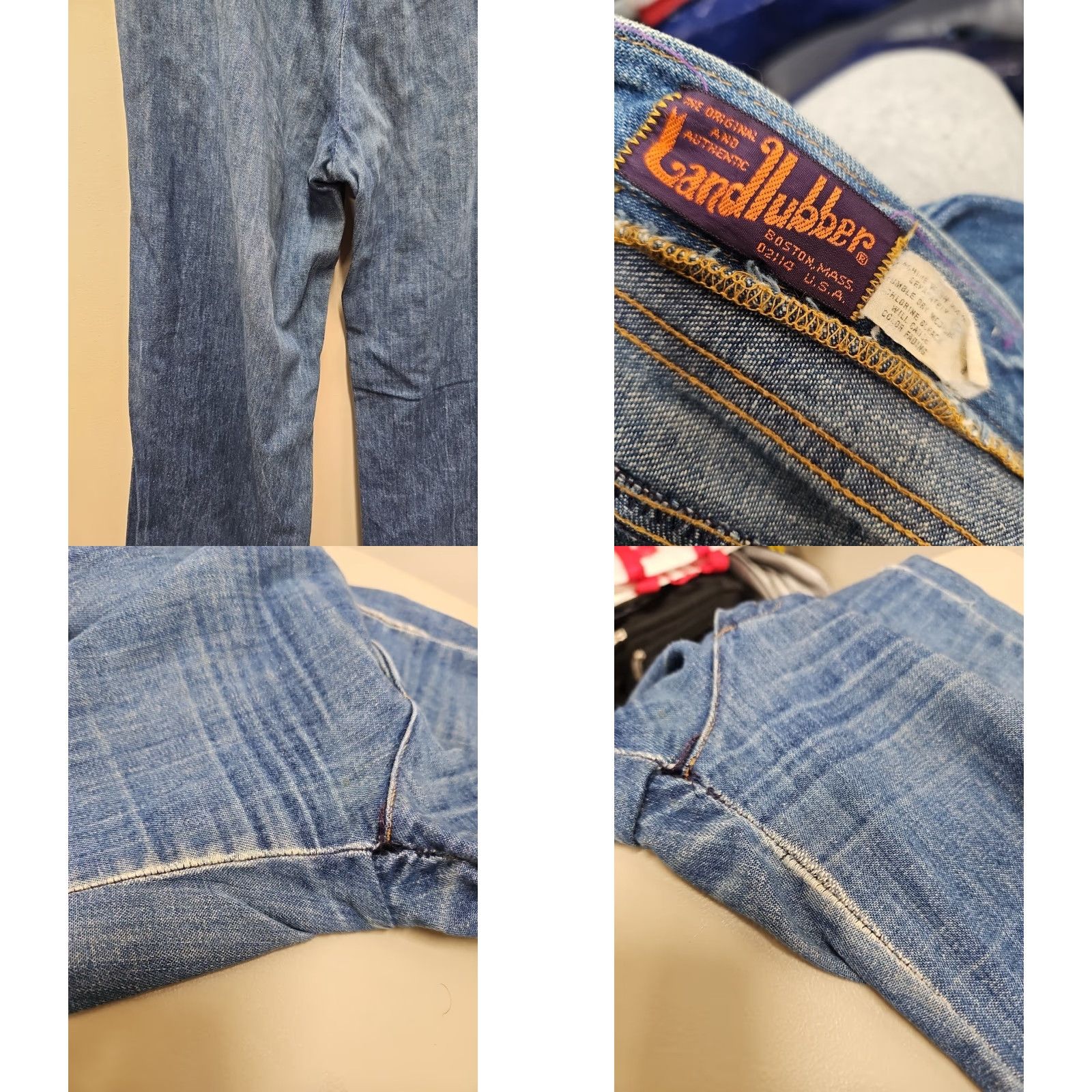 Vintage VINTAGE Landlubber Boho Hippie Patch Jeans - size 11 - Waist 30x32 Size 30" / US 8 / IT 44 - 10 Thumbnail