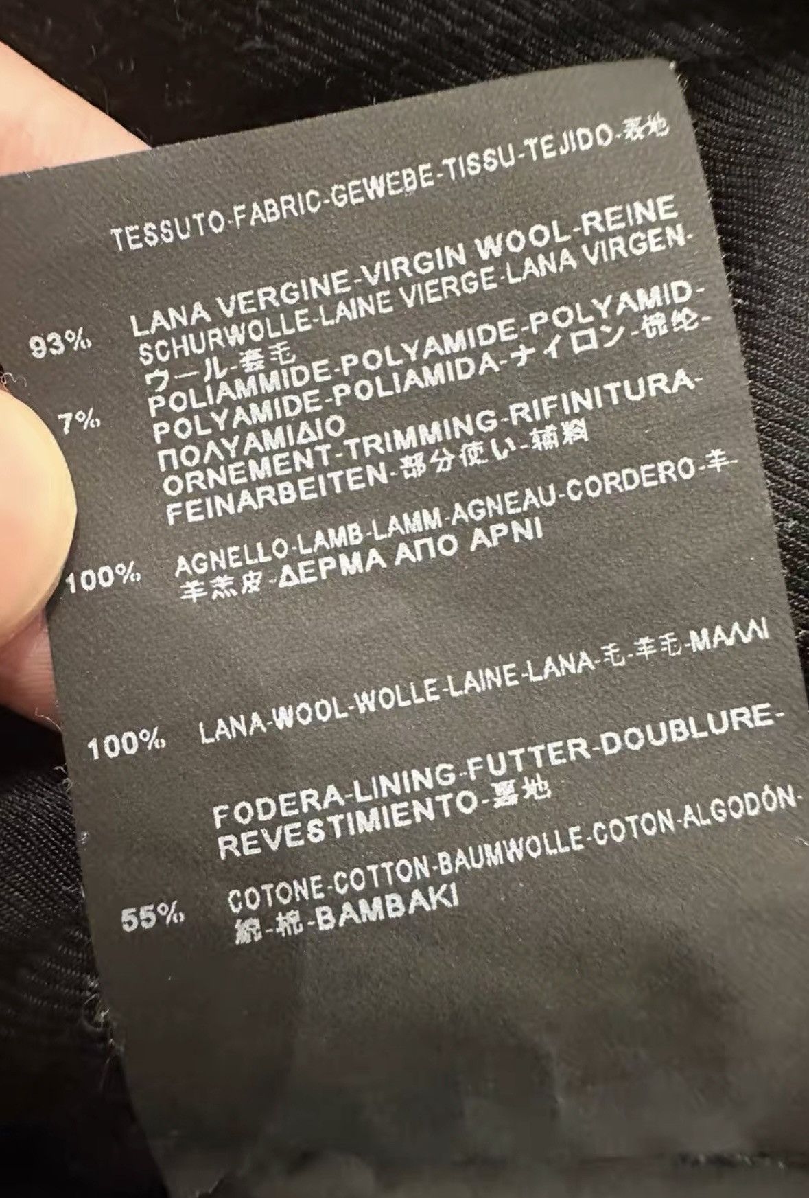 Saint Laurent Paris Saint Laurent SLP 2014FW Black Wool & Lambskin Jacket Size US M / EU 48-50 / 2 - 5 Thumbnail