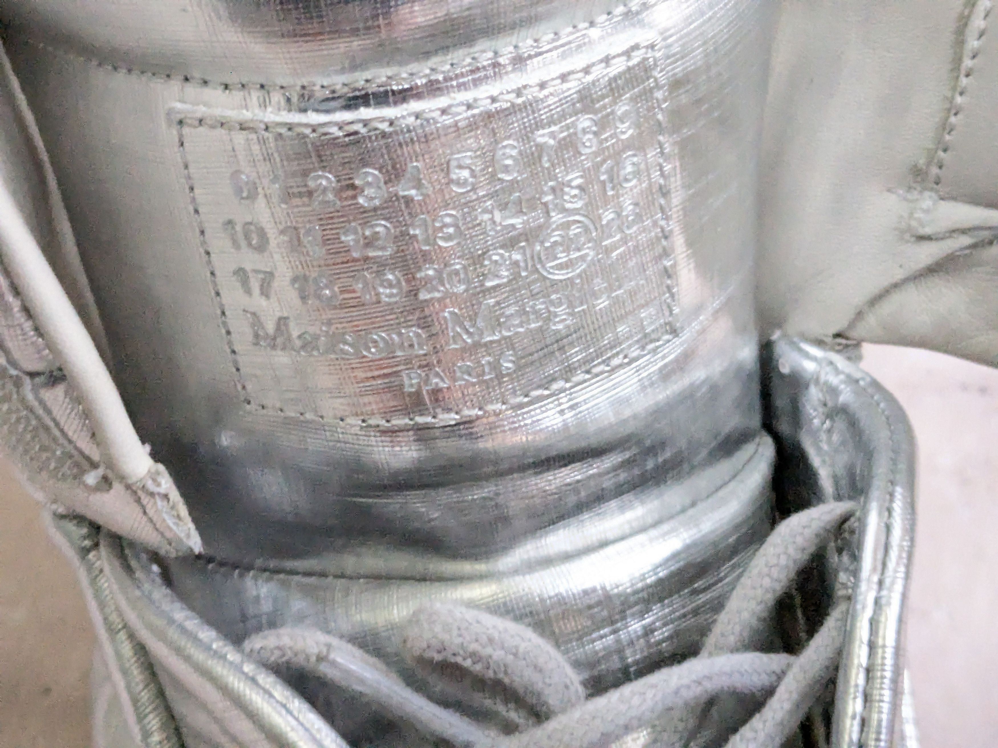 Maison Margiela Maison Margiela Future Silver 12 45 High Tops Leather Size US 12 / EU 45 - 7 Thumbnail