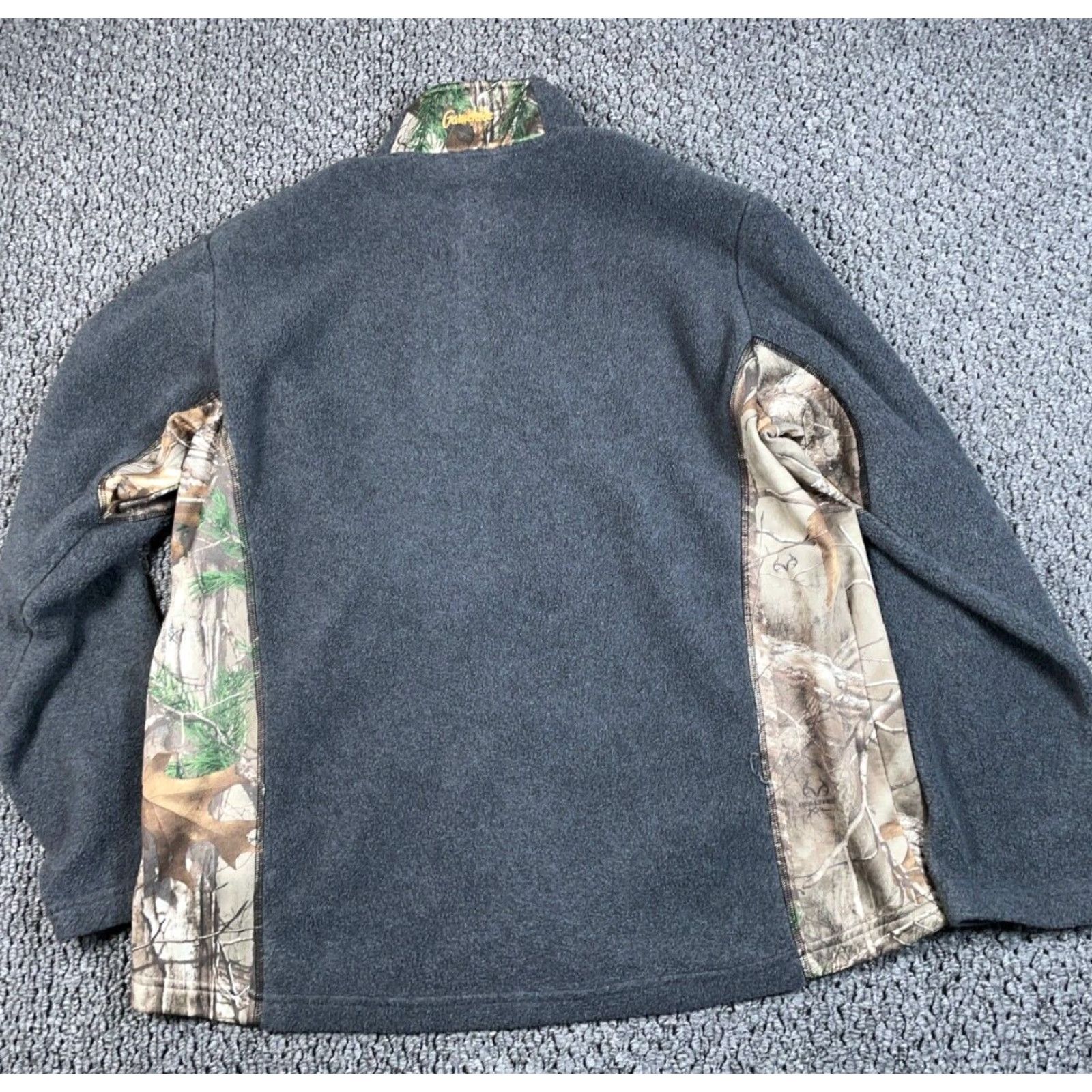 Realtree Gamehide Jacket Adult XL Gray Green RealTree Camouflage Camo 1/4 Zip Fleece Mens Size US XL / EU 56 / 4 - 2 Thumbnail