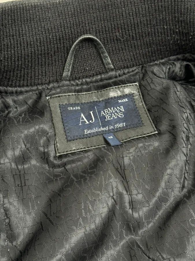 Armani 2000s Armani Hybrid Black Leather Nylon Jacket Size US M / EU 48-50 / 2 - 9 Thumbnail
