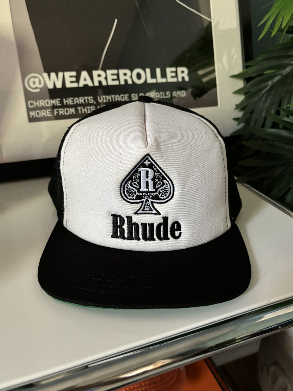 image of Rhude “ Ace Of Spades ” Hat in Black, Men's