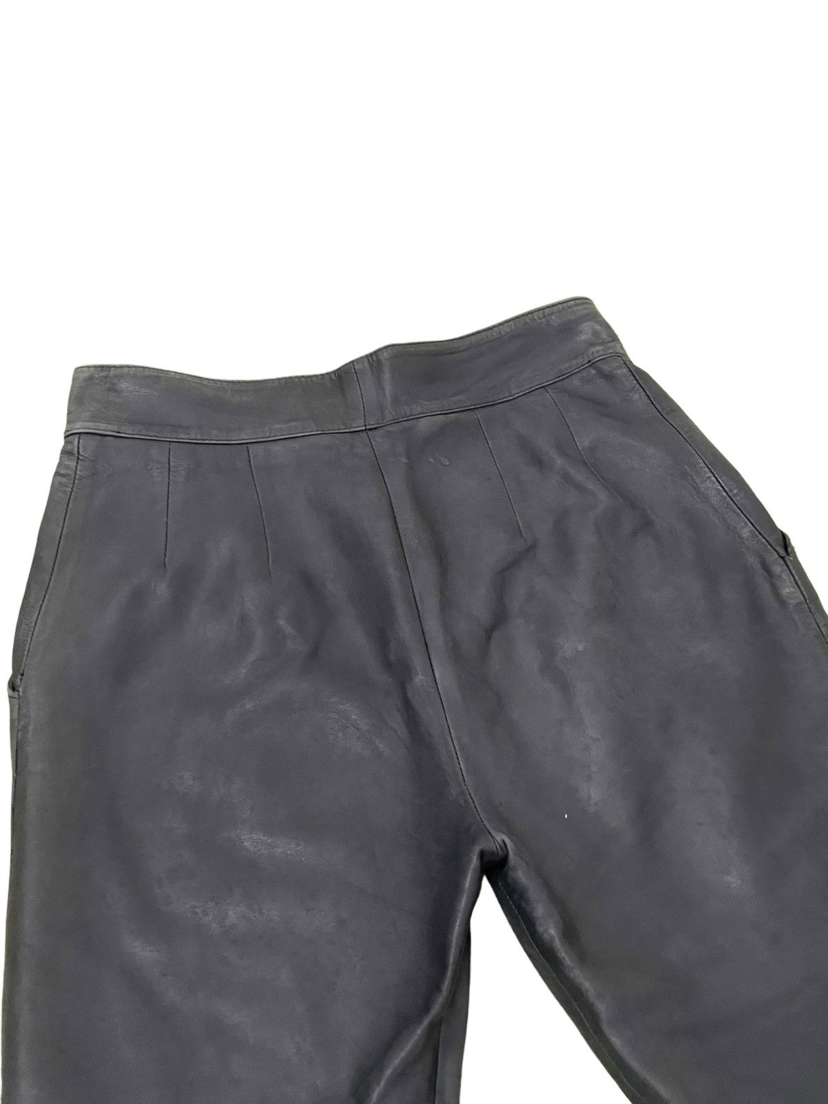Le Grande Bleu (L.G.B.) Leather Pant Unknown Vtg Japan Baggy Tapered 8🟦7 Size US 32 / EU 48 - 19 Thumbnail