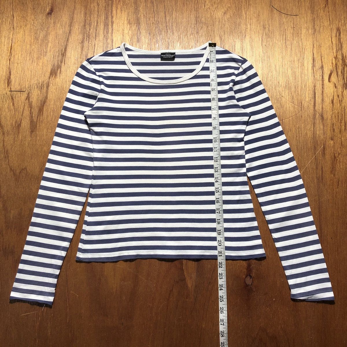 Marimekko × Vintage Vintage Marimekko Stripe Long Sleeve Tee Size XS / US 0-2 / IT 36-38 - 16 Thumbnail