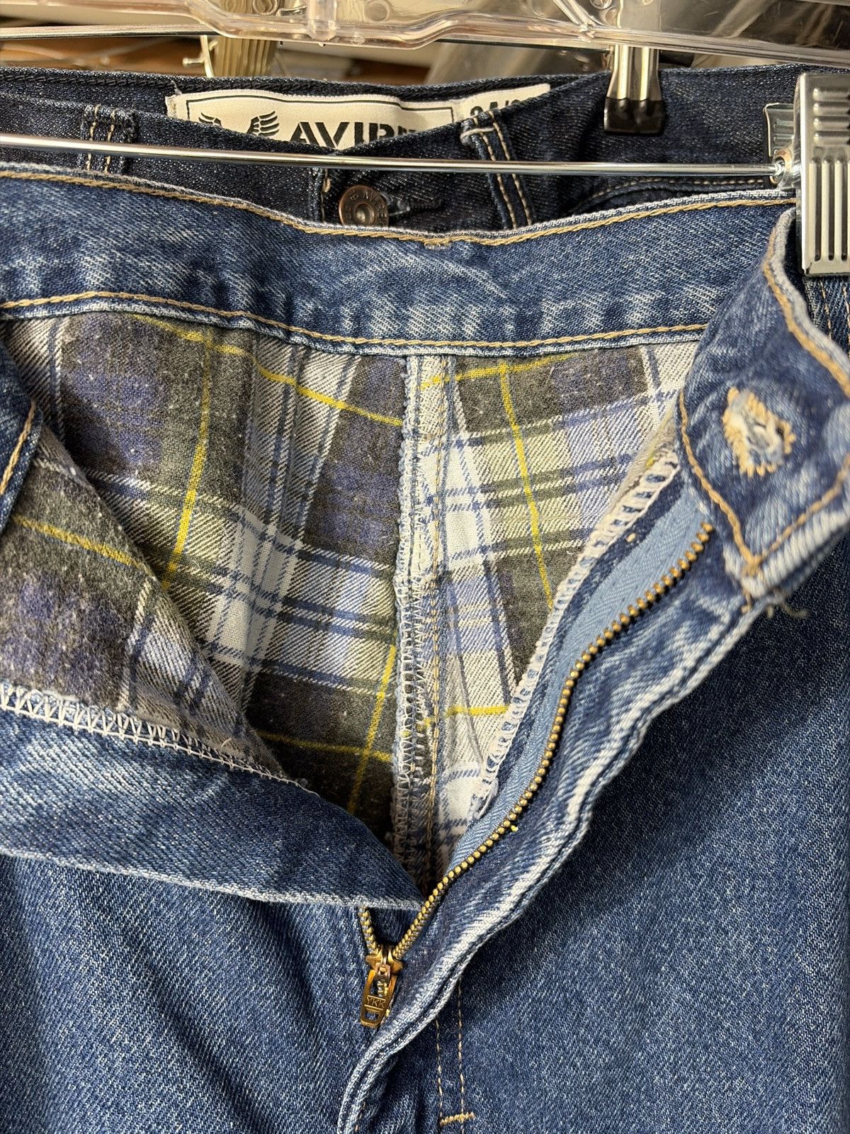 Carhartt DICKIES FLANNEL LINED WARM WORKWEAR DENIM Size US 42 / EU 58 - 5 Thumbnail